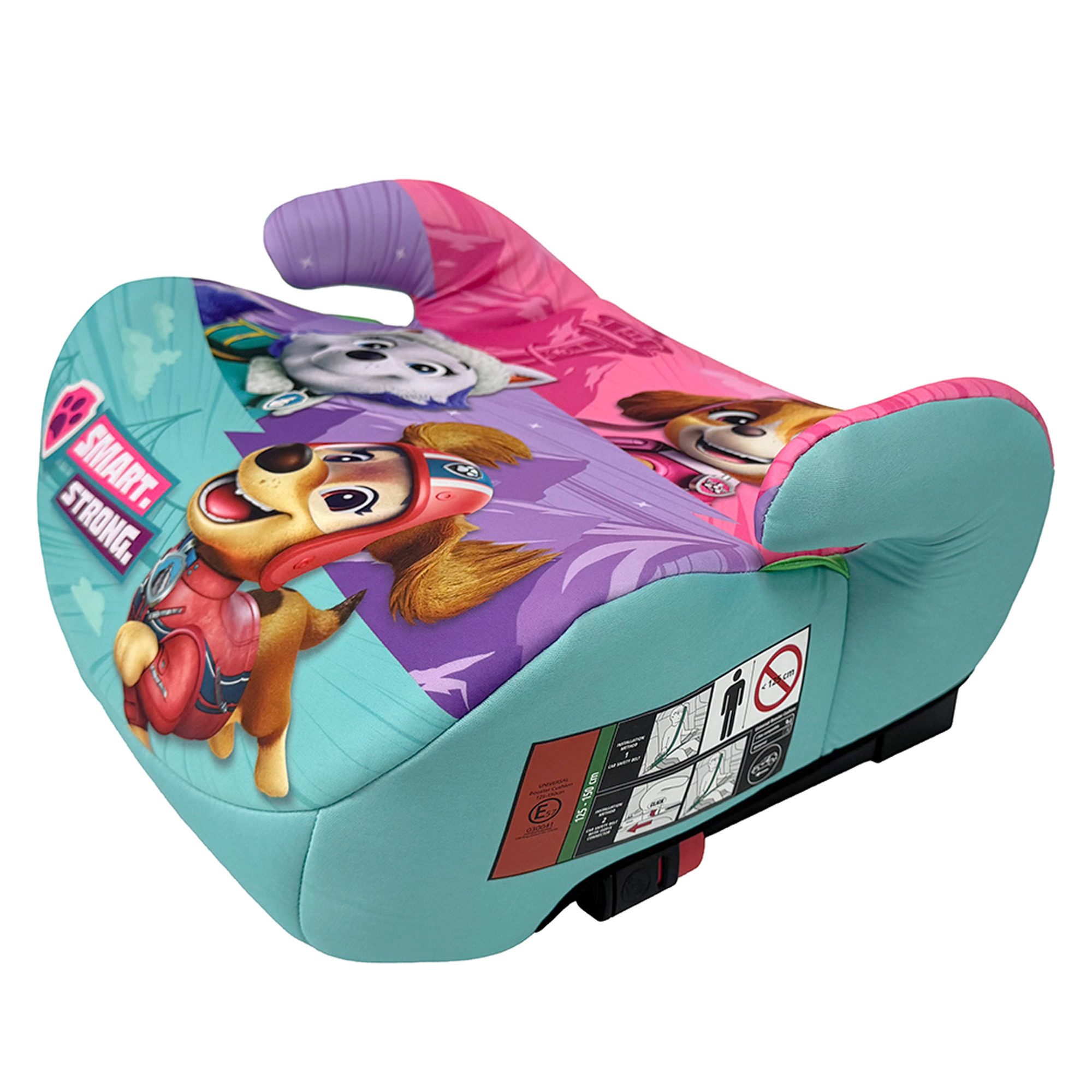 PAW PATROL Kindersitzerhöhung Skye ISOFIX Sitzerhöhung Autokindersitz Booster Kindersitz ECE R129, ab: ab 6 Jahren, bis: bis 12 Jahre, ab: 125 cm, bis: 150 cm, ECE R129 Sitzerhöhung mit ISOFIX & ergonomischer Form