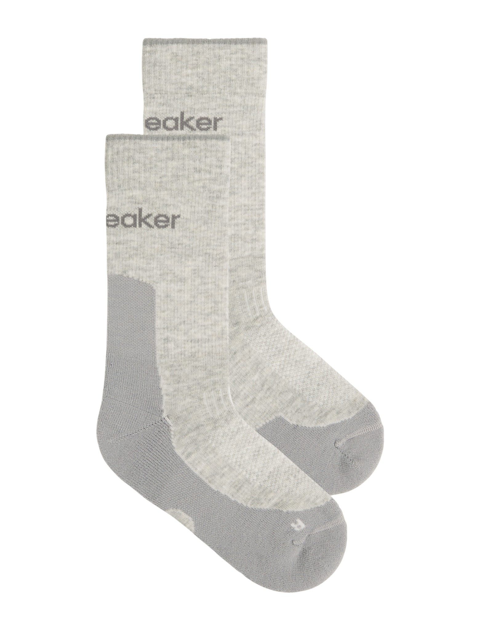 Icebreaker Wandersocken Crew Hike+ Light (Merinowolle, strapazierfähig, leicht) grau Herren