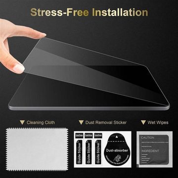 Cadorabo Schutzfolie Samsung Galaxy Tab 4 (10.1 Zoll), (3-St), 3x Schutzglas Panzer Folie (Tempered) Display-Schutzglas mit 3D Touch