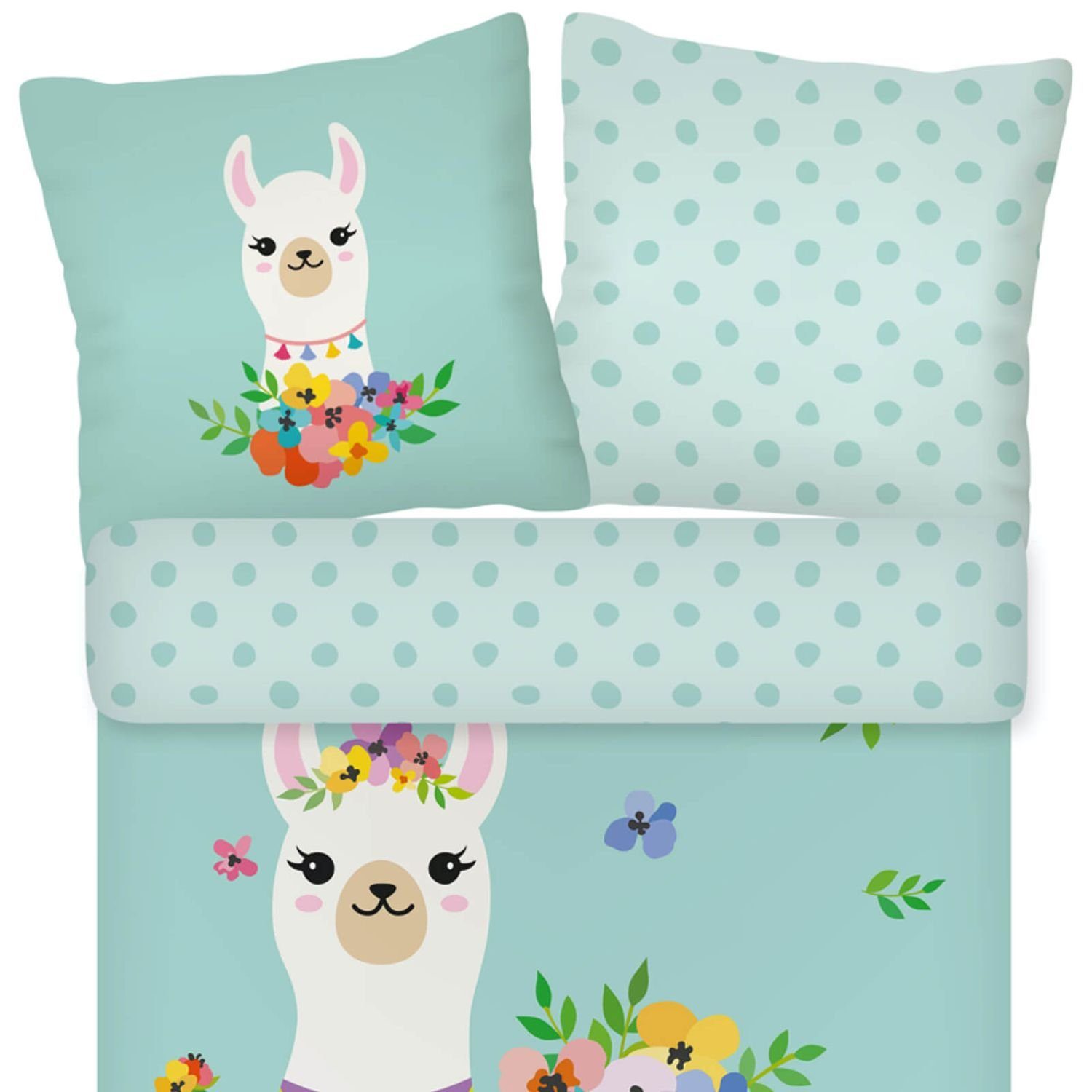 ESPiCO Kinderbettwäsche Lama Trendy Bedding, Renforcé, günstig online kaufen