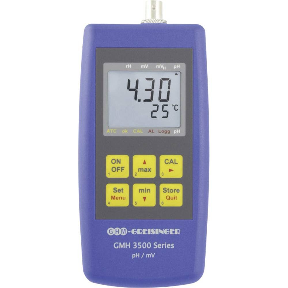 Greisinger Wasserzähler pH-/Redox-/Temperatur-Messgerät mit Logger