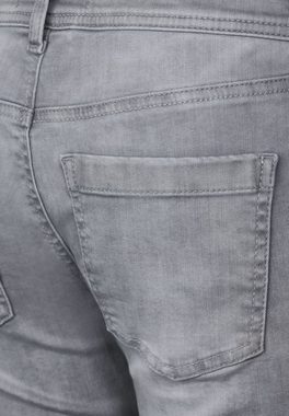 STREET ONE Slim-fit-Jeans in grauer Waschung