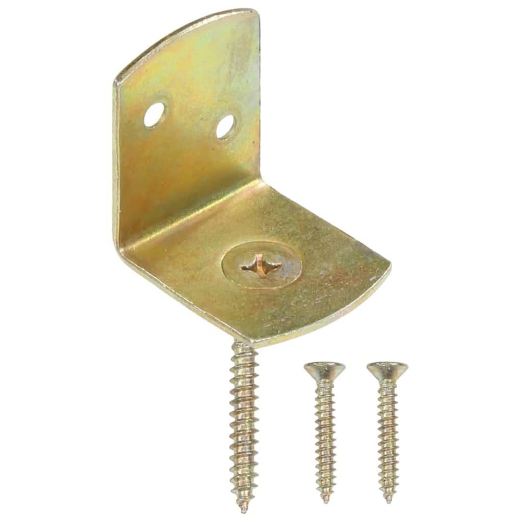 vidaXL Halterung Flechtzaunhalter 48 Stk. L-Form Verzinktes Metall, (48-tlg)
