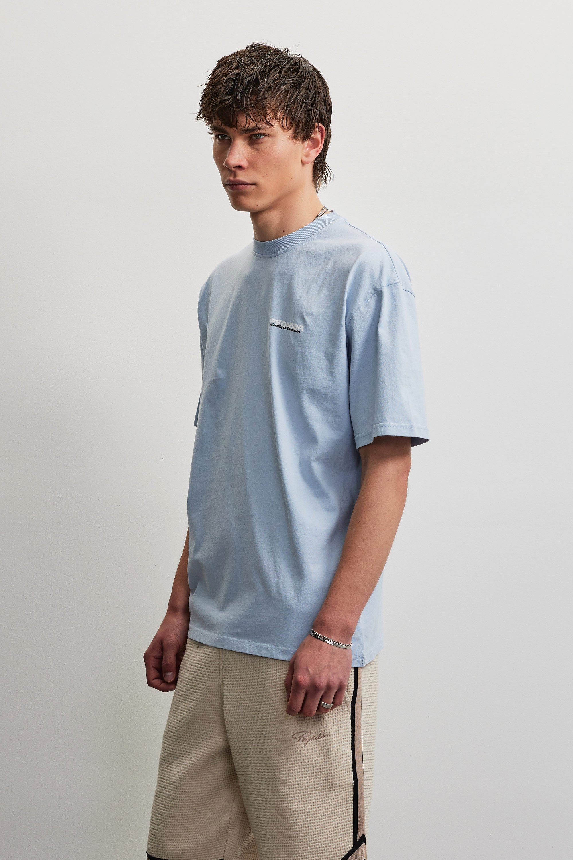 PEGADOR Rundhalsshirt TORRES OVERSIZED TEE