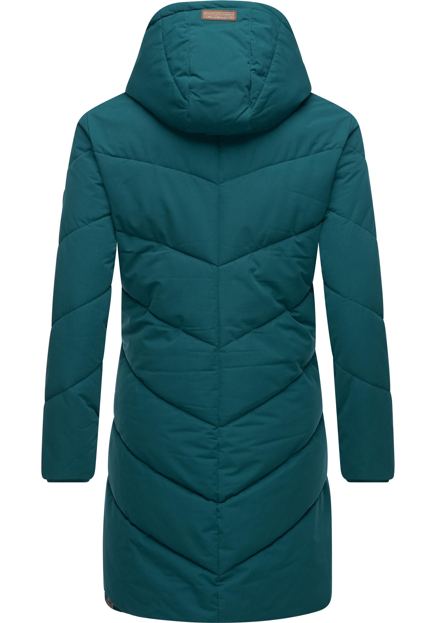 Ragwear Wintermantel Rebelka wasserdichter Winterparka mit abnehmbarer Kapuze