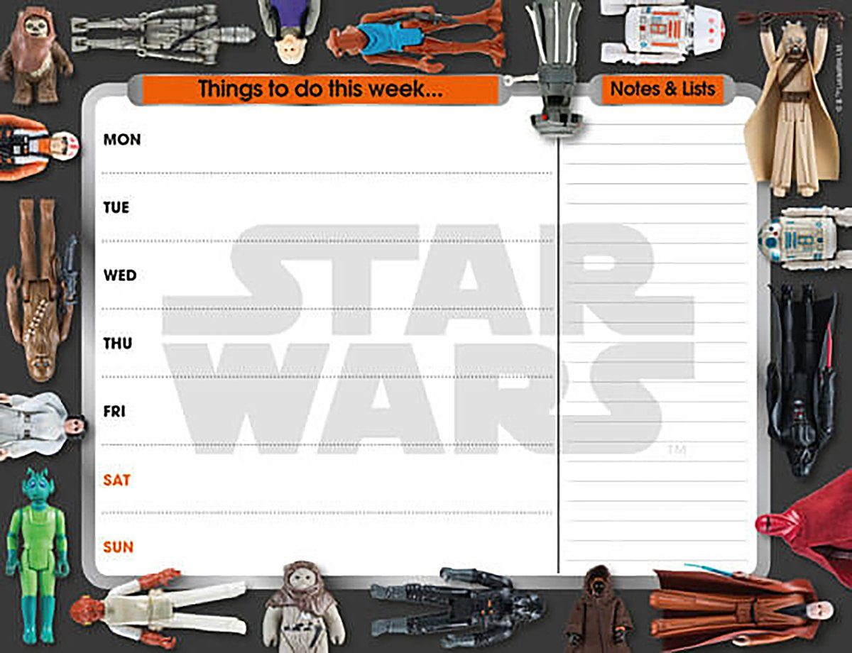 Danilo Wandkalender Star Wars Wochenplaner Schreibtisch Notizblock
