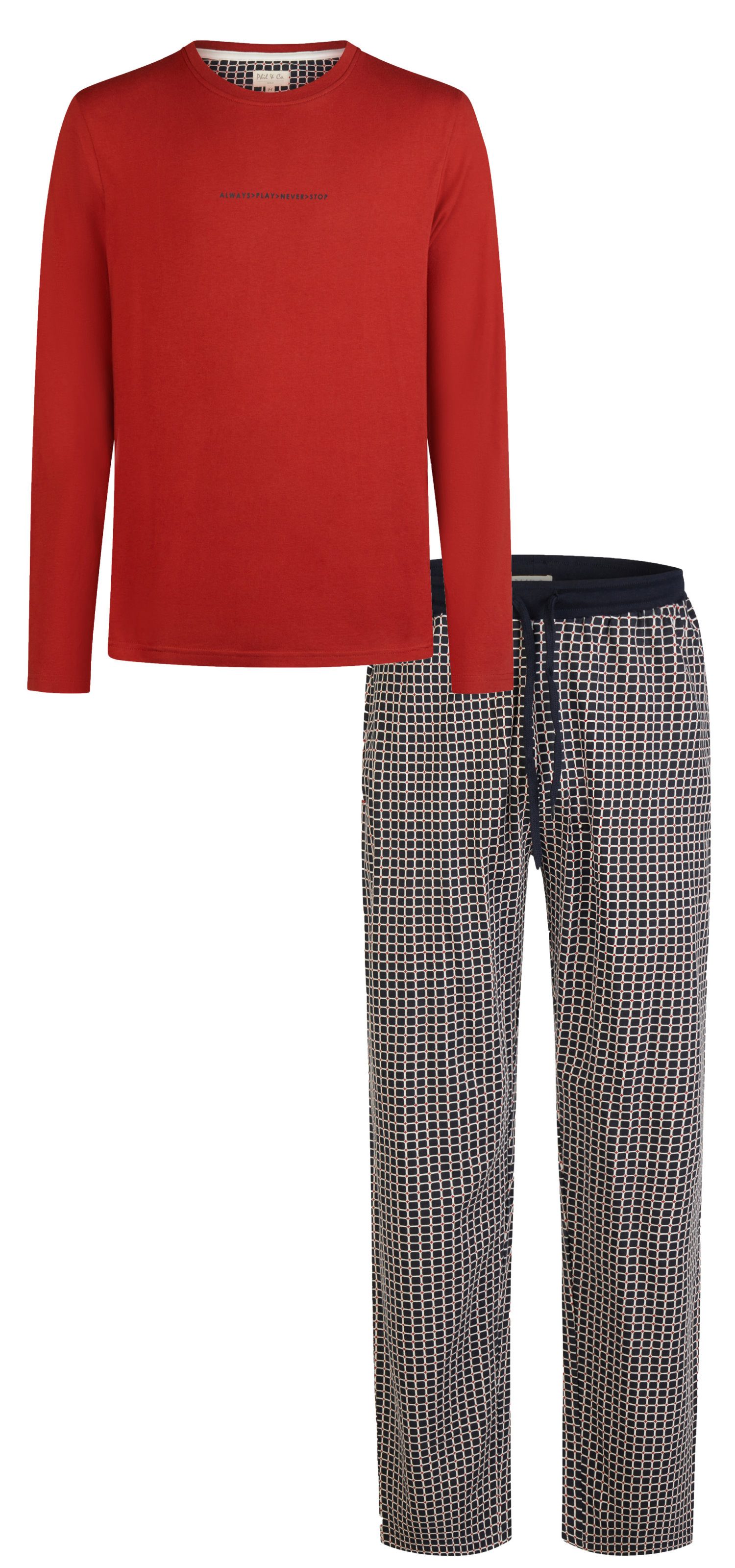 Phil & Co. Schlafanzug Herren Pyjama günstig online kaufen