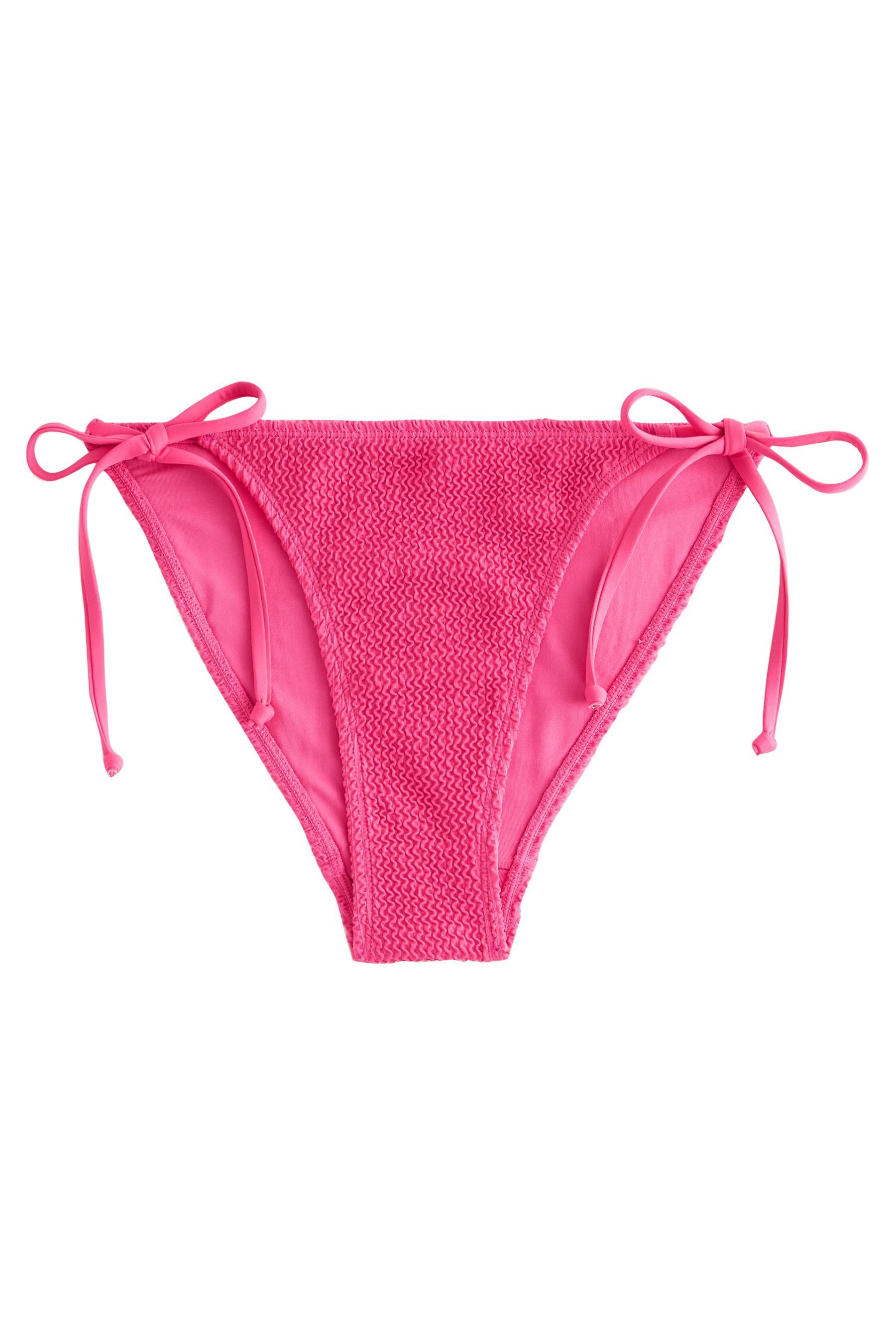 self Bikini-Hose Self. Seitlich gebundene Bikinihose, Knitteroptik (1-St)