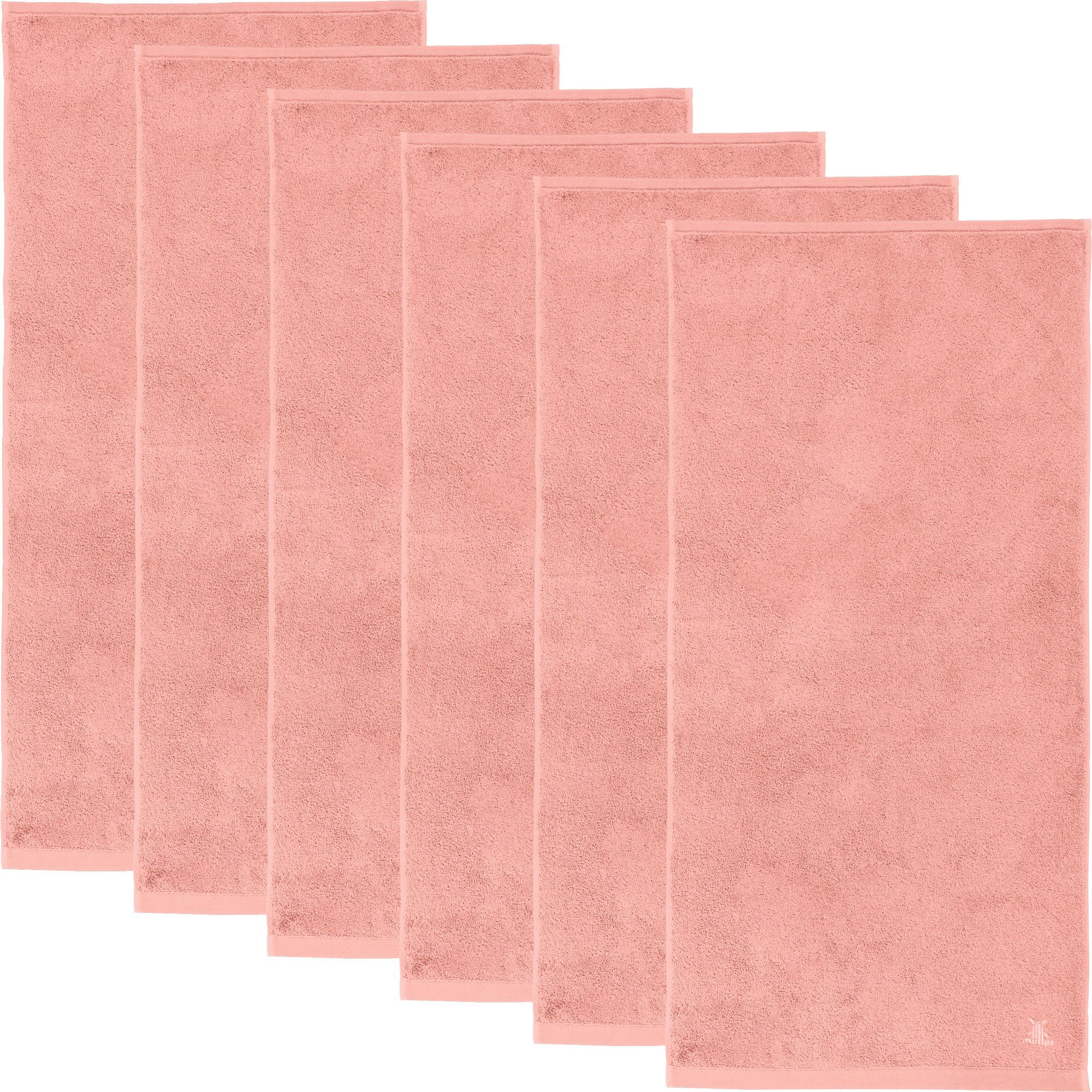 Erwin Müller Handtuch Handtuch "Heidenheim" 6er-Pack, Frottier, Walk-Frottier Uni