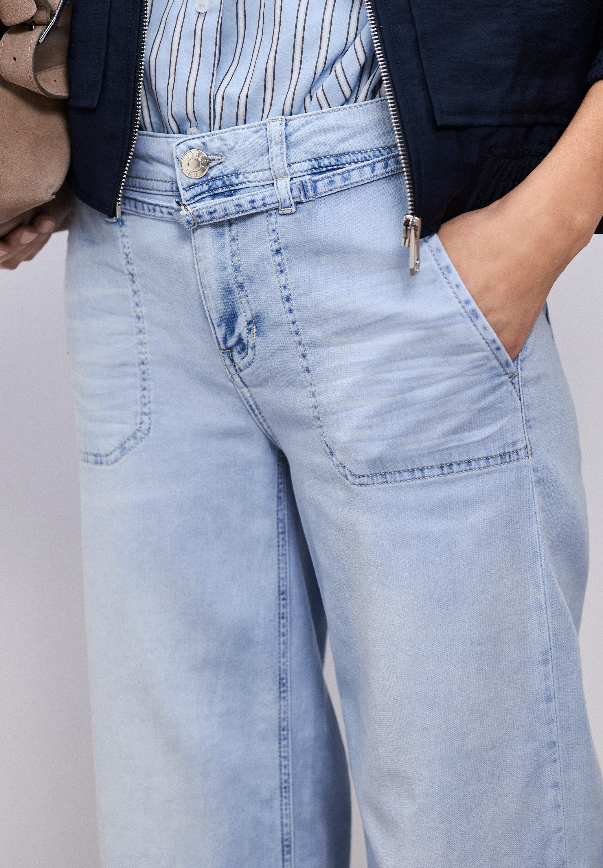 STREET ONE Loose-fit-Jeans Style Emee mit Stretch