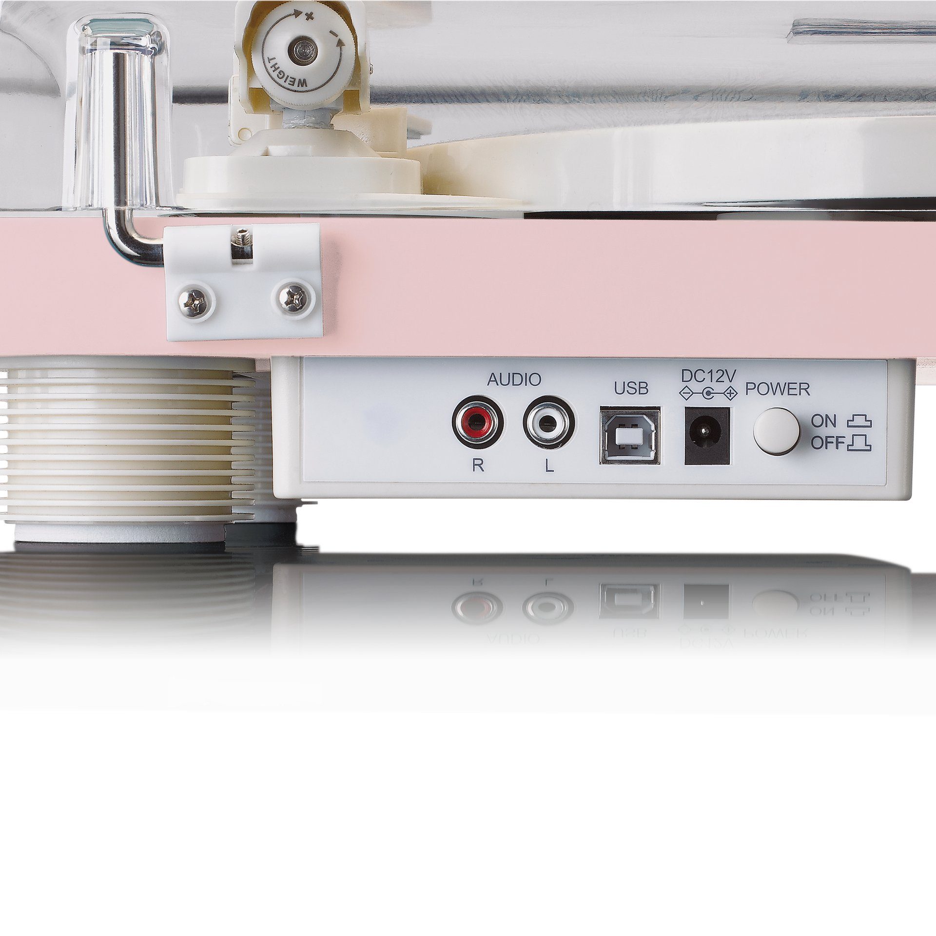 LS-50PK (Riemenantrieb) Pink Lenco Plattenspieler
