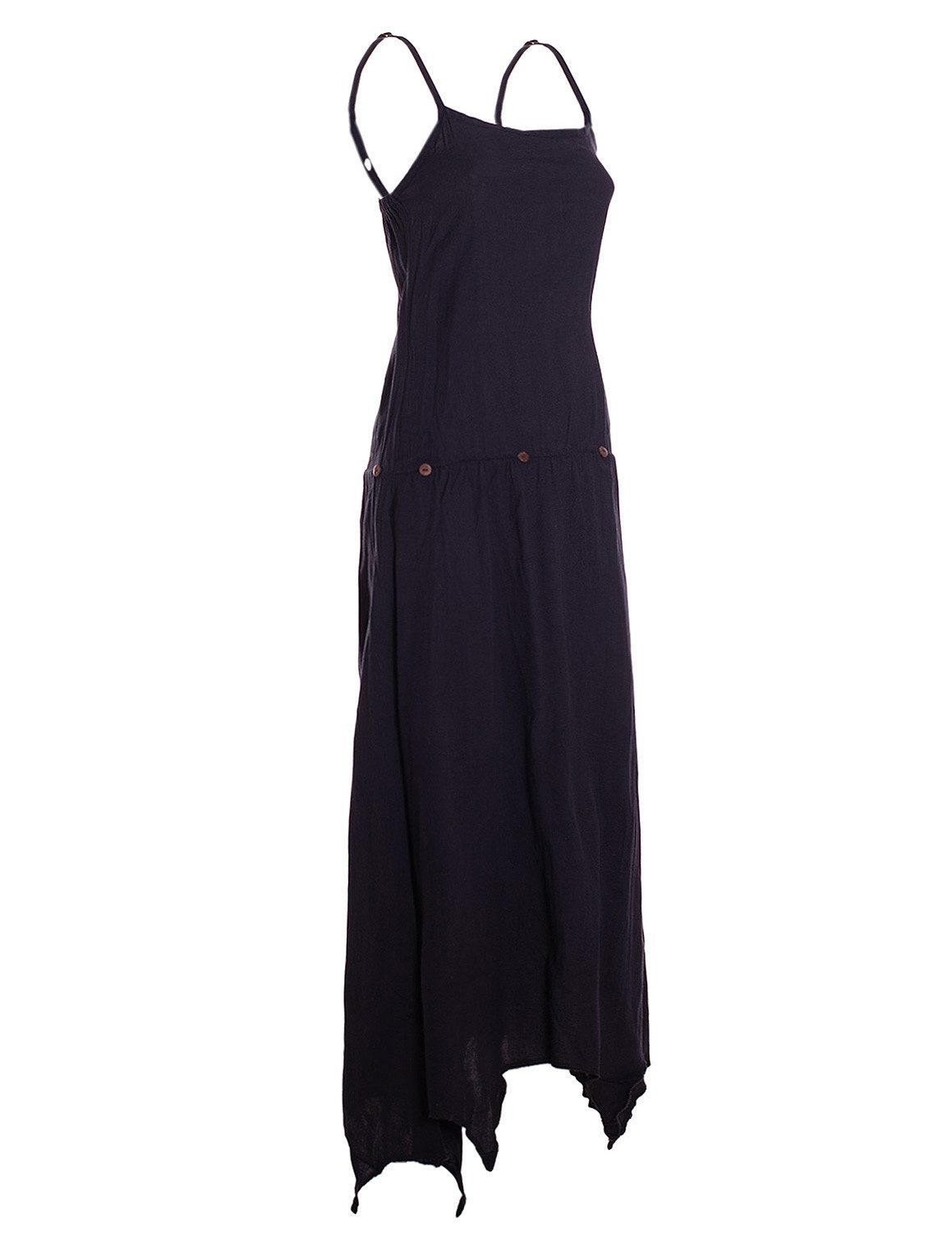 Vishes Sommerkleid Strandkleid Damen Zipfel verstellbar Spaghettiträger Bau günstig online kaufen