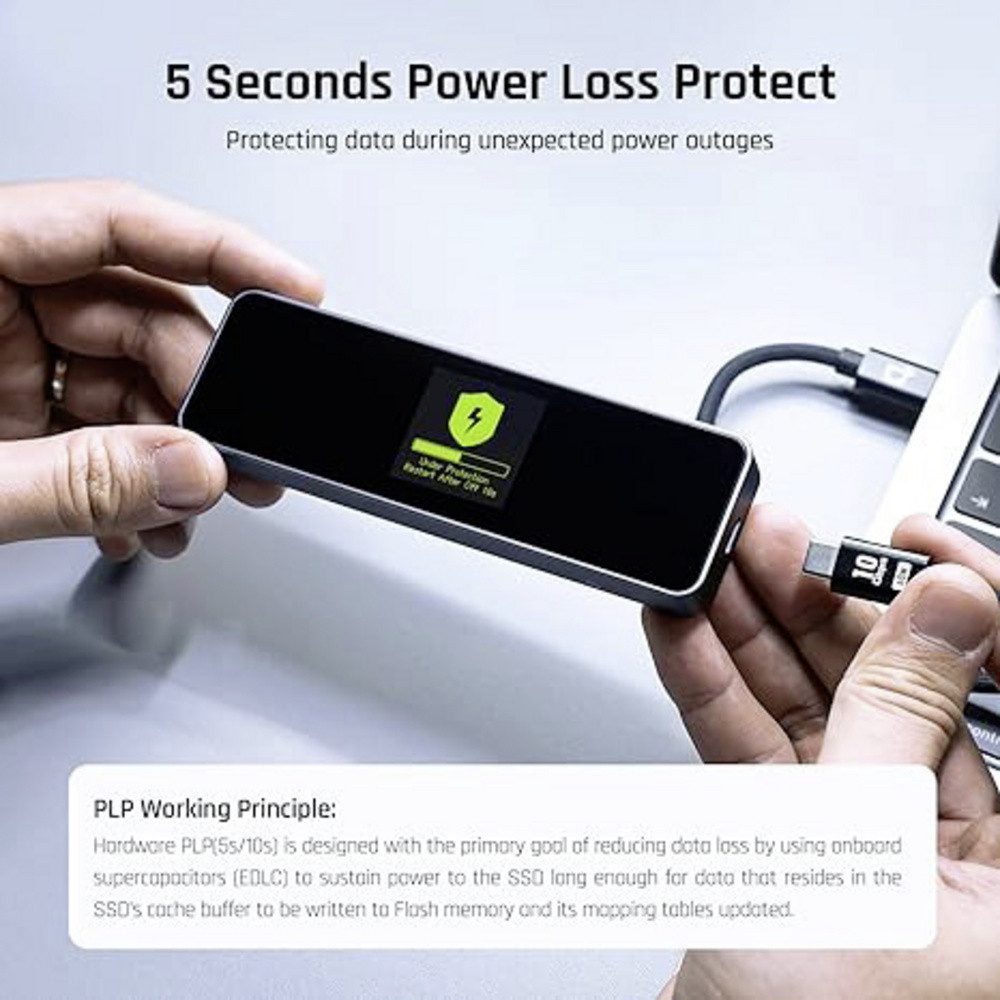 Dockcase Festplatten-Gehäuse Dockcase 5s PLP Smart M.2 SSD-Gehäuse USB-C® (USB 3.2 Gen 2) 10 GBit/s