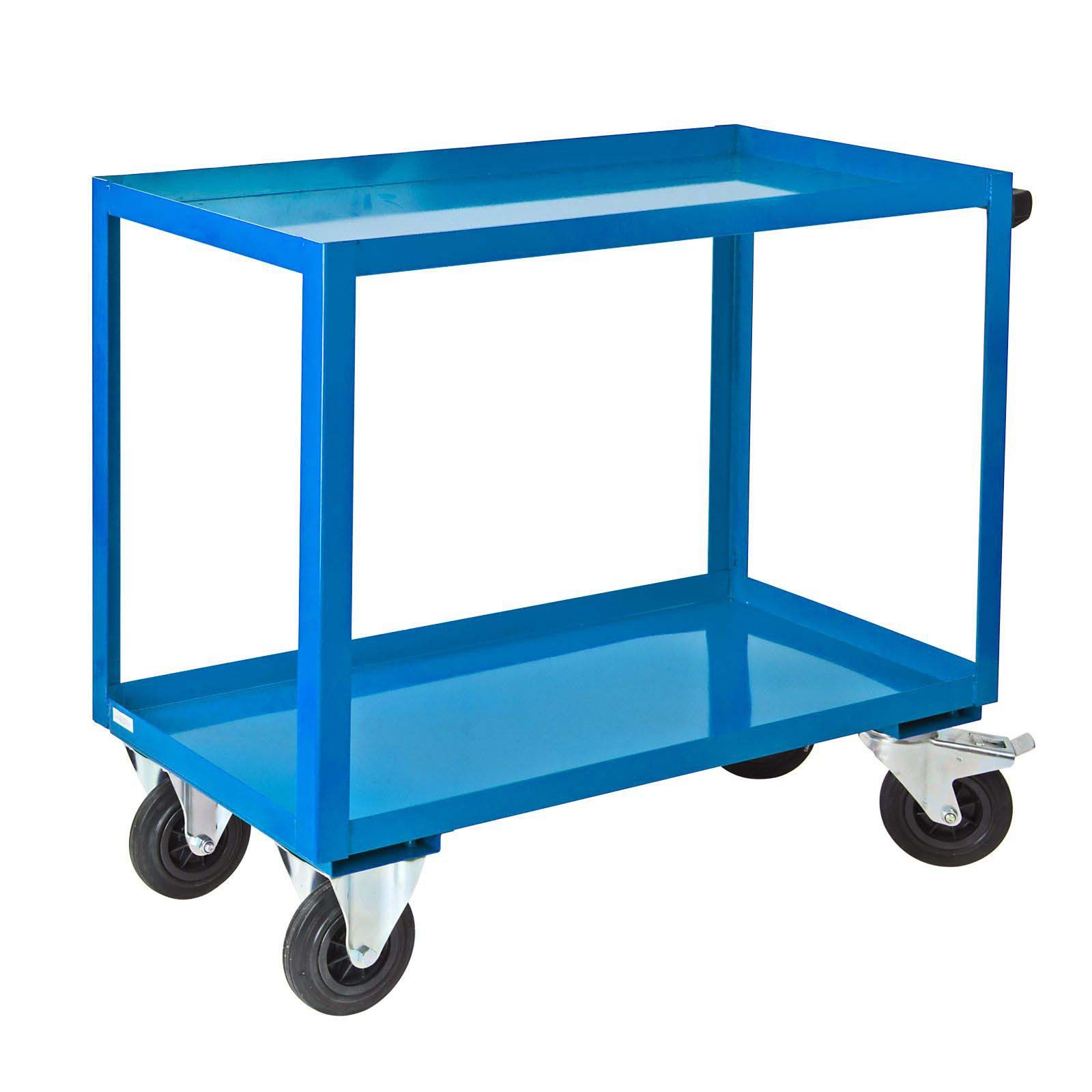 ADB Тележка для мастерских Rollwagen / Тележка для мастерских mit Vollgummibereifung und Schiebegriff, 2 Etagen