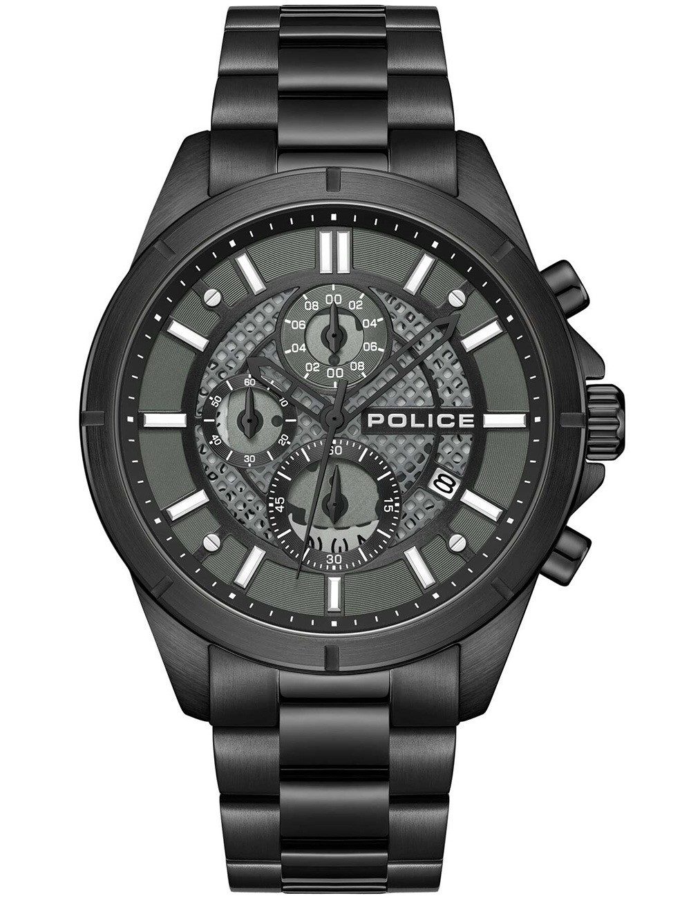 Quarzuhr Police PEWGI0054004 Herrenuhr Burbank Chronograph 45mm 5ATM Police PEWGI0054004 Herrenuhr Burbank Chronograph 45mm 5ATM