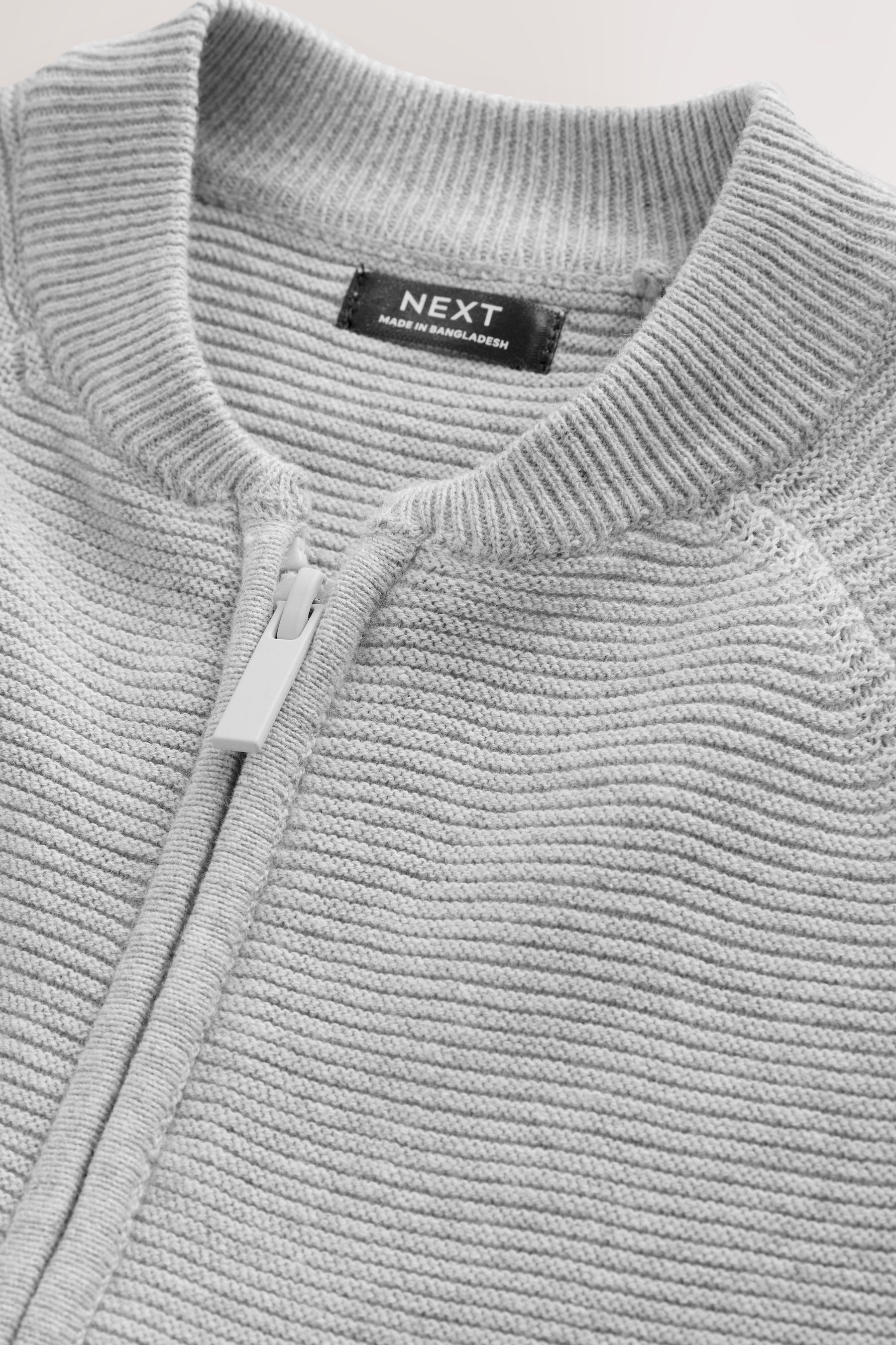 Next Strickjacke Cardigan mit durchgehendem Reißverschluss (1-tlg)