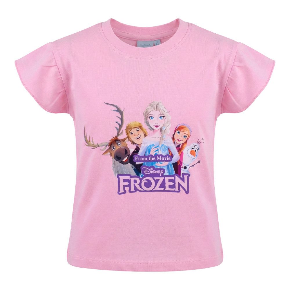 Print-Shirt Disney Die Eiskönigin Kinder Mädchen T-Shirt Kurzarm Shirt
