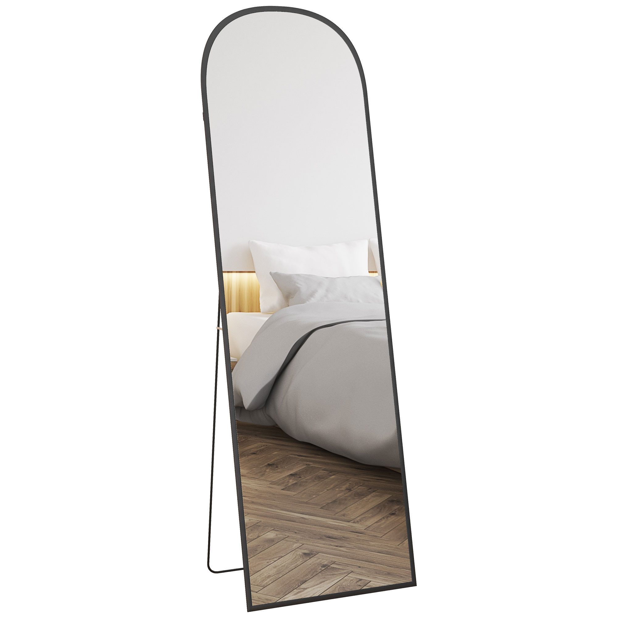 HOMCOM Standspiegel Ganzkörperspiegel mit Ständer, 161,5 x 50 cm (Stehspieg günstig online kaufen