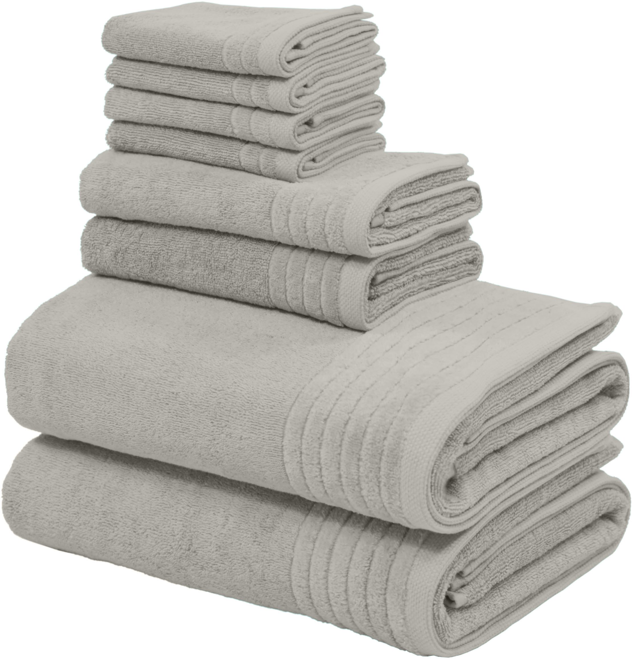 my home Handtuch Set Sanremo Premium, Premium Handtücher, 600 gr/m², dicke Qualität, Frottier (Set, 8-St), Duschtücher, Handtücher, Seiftücher, 100% Baumwolle, 5 Jahre Garantie. Reduzierter Preis € 26,80. Unverbindliche Preisempfehlung € 68,99