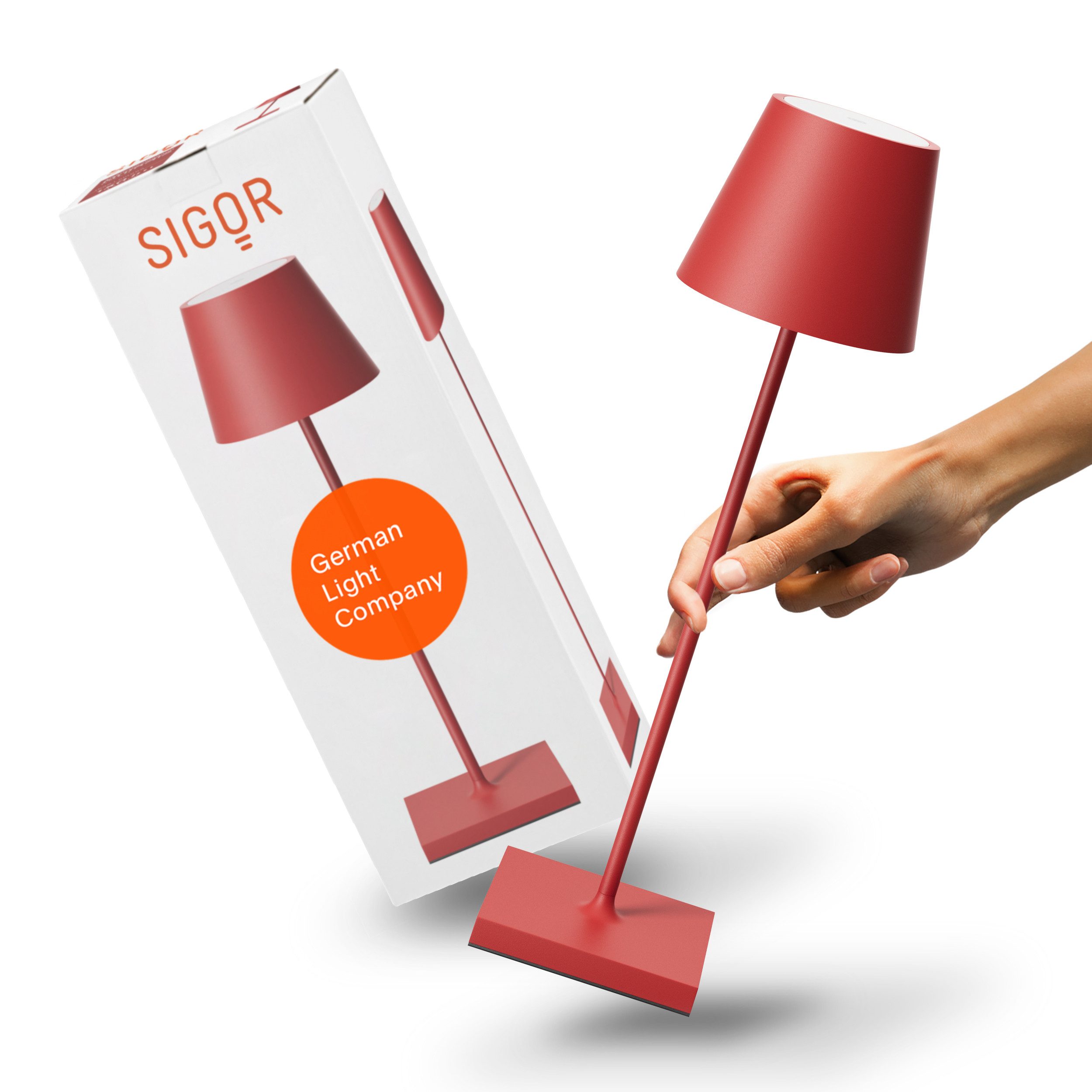SIGOR LED Tischleuchte, Dimmbar, LED fest integriert, 2.700 + 2.200 K