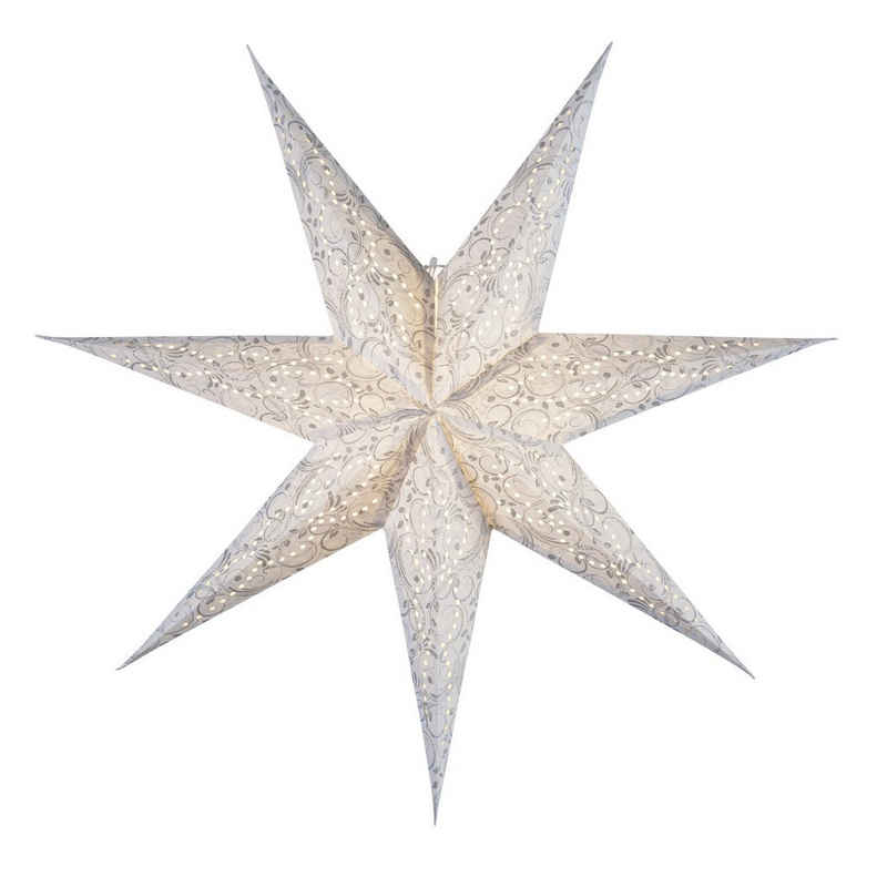 STAR TRADING LED Stern Papierstern Dazzling Weihnachtsstern Leuchtstern hängend 7-zackig 78cm