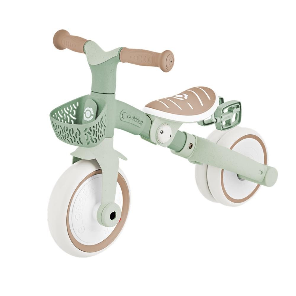Globber Dreiradscooter LEARNING TRIKE 3in1 PLUS ECO Dreirad Laufrad, Einfacher Umbau, Ergonomische TPR-Sicherheitsgriffe – Bild 4 von 5
