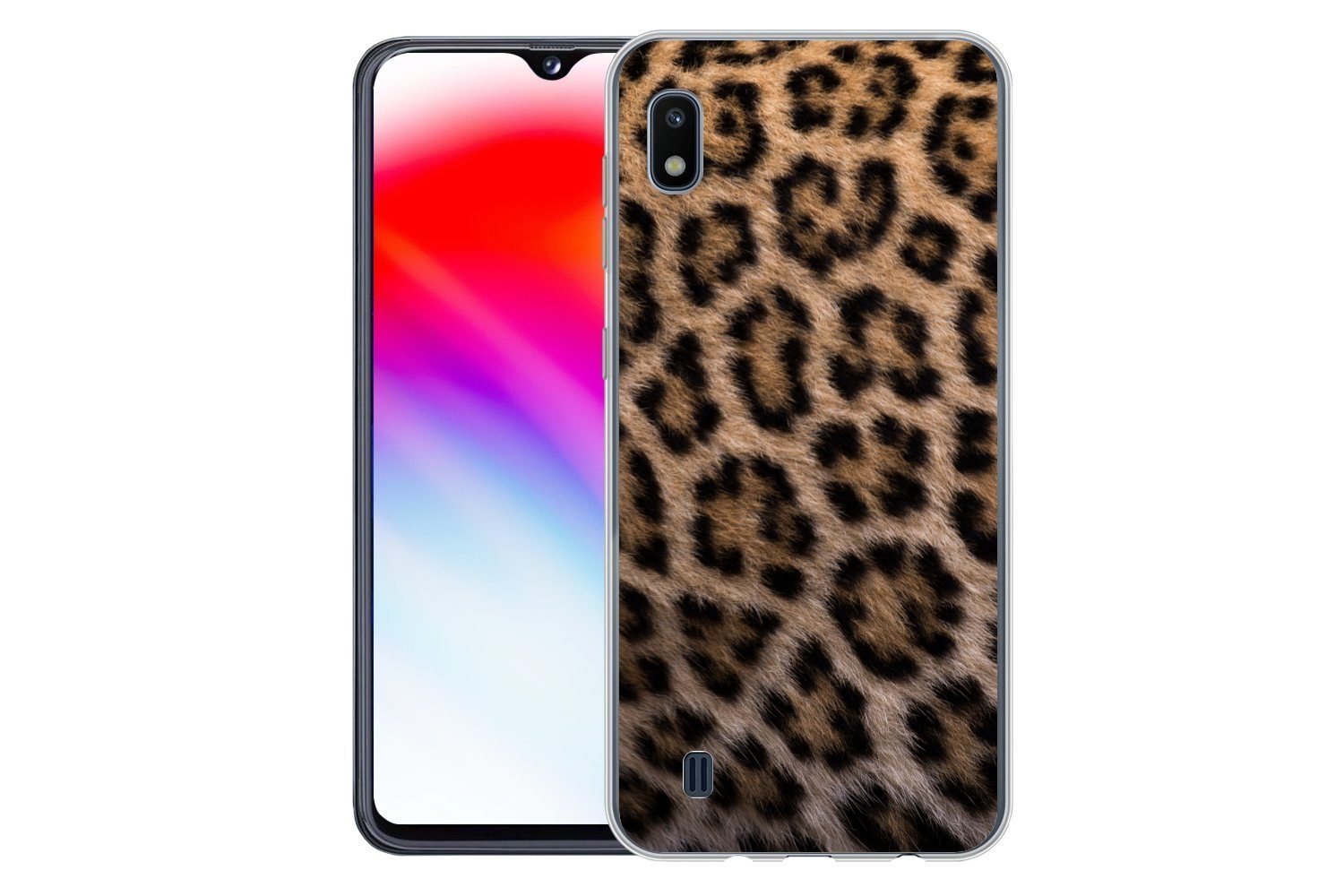 MuchoWow Handyhülle für Samsung Galaxy A10 Panther Druck, Smartphone-Bumper, Print, Handy Schutzhülle Dünn