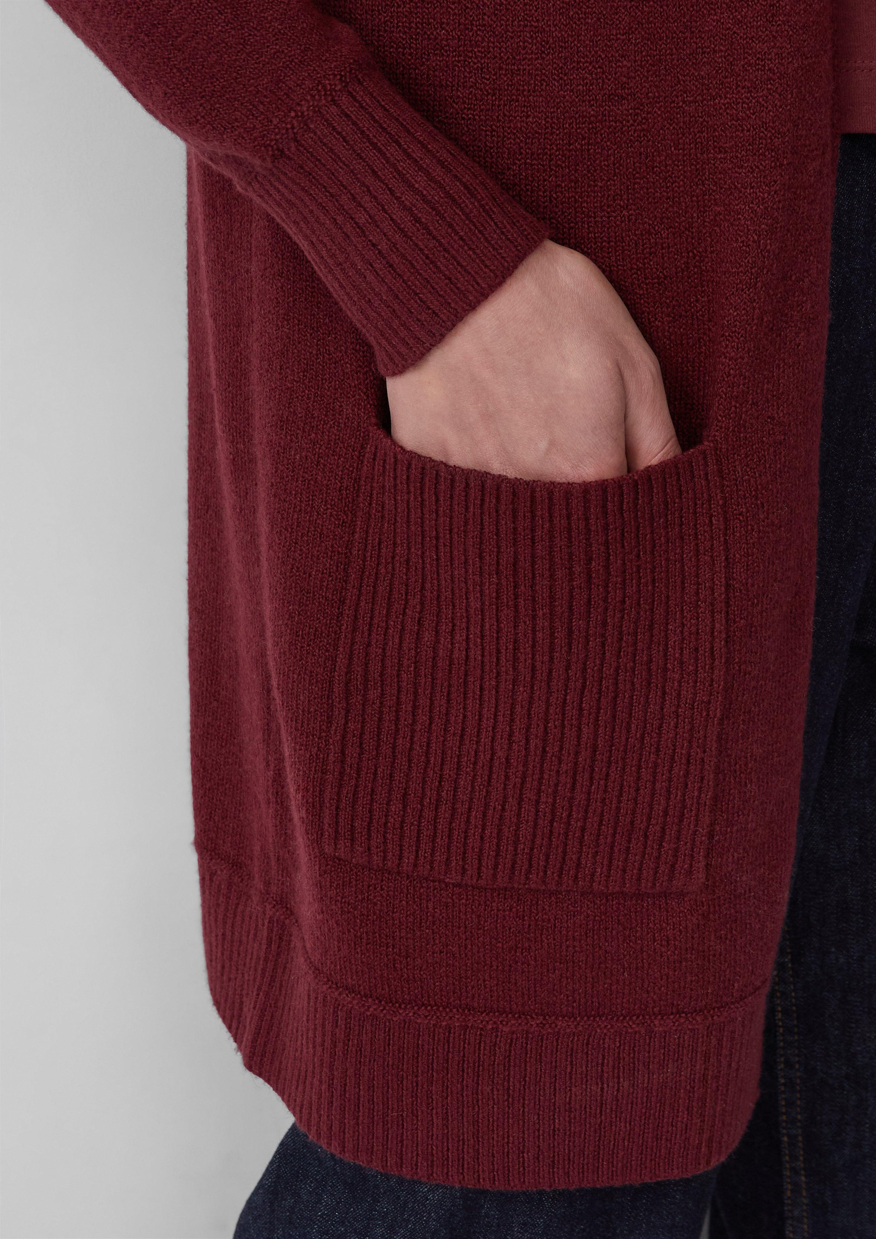 s.Oliver Strickjacke Weiche Strickjacke mit aufgesetzten günstig online kaufen