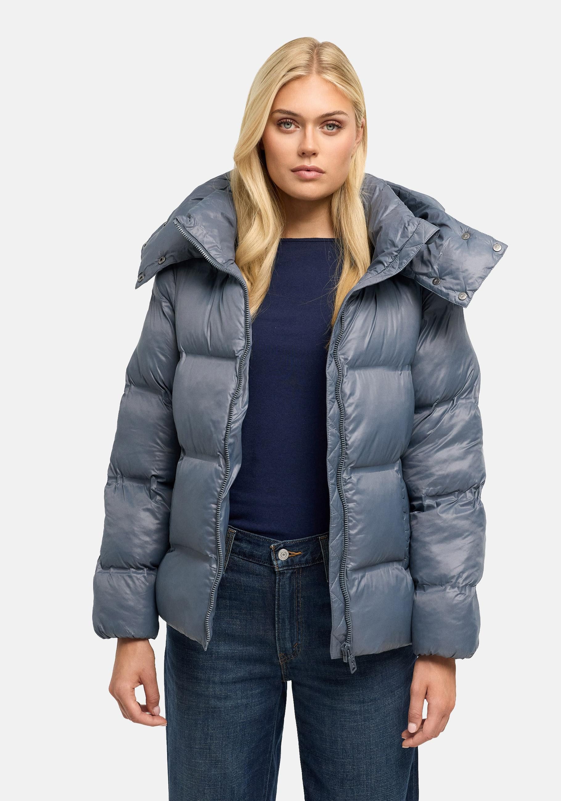 Navahoo Steppjacke Snow-Frame 14 Damen Winterjacke mit abnehmbarer Kapuze