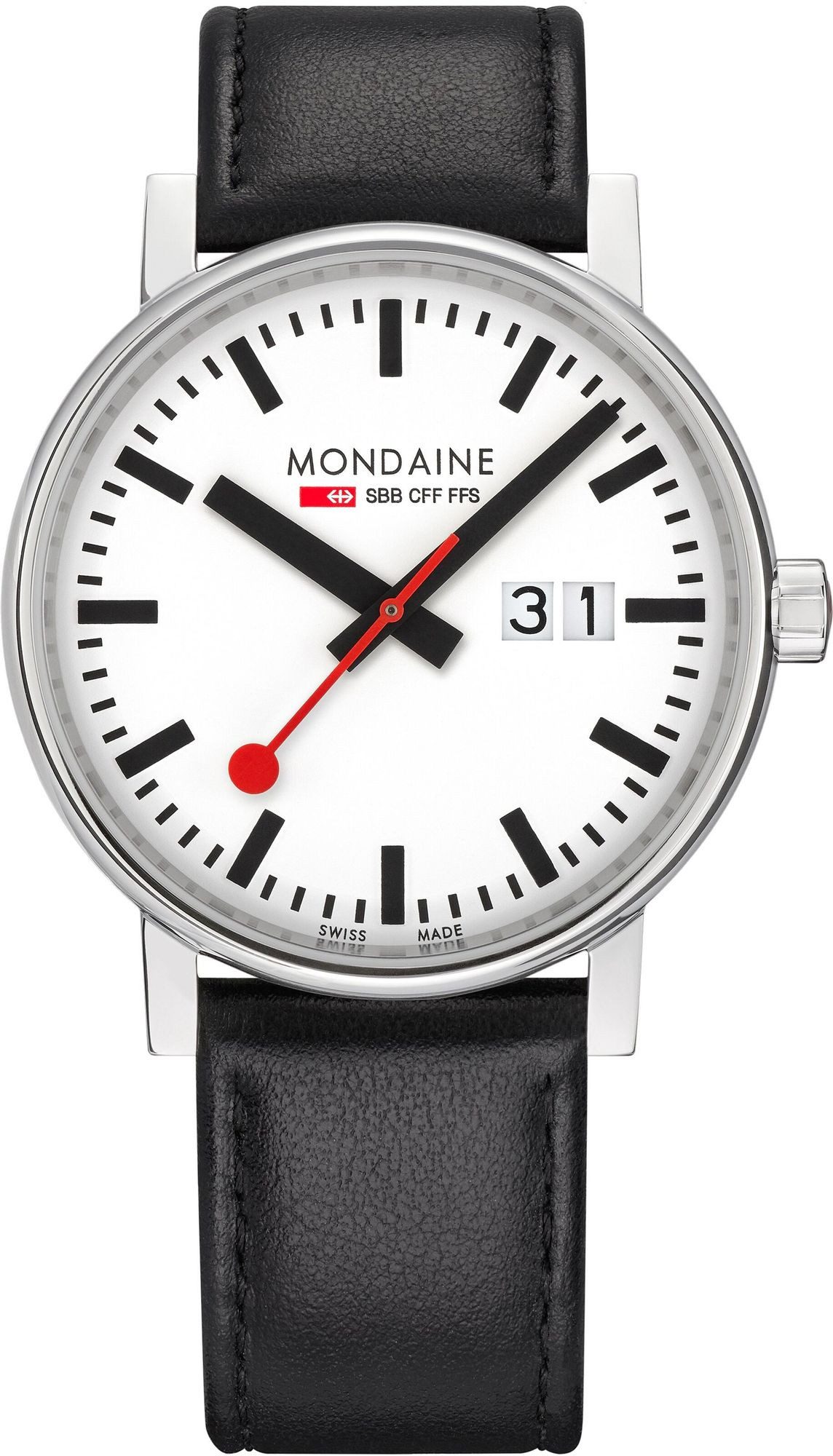 MONDAINE Mechanische Uhr evo2 Herrenarmbanduhr