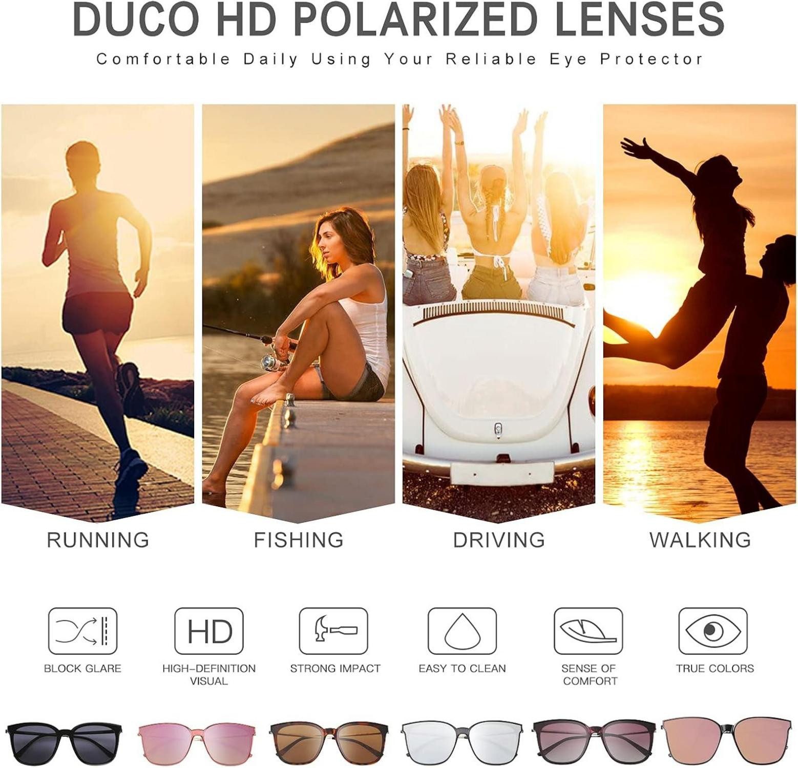 LuxusKollektion Sonnenbrille Damen Sonnenbrille Polarisiert UV400 Schutz Vintage Metall Rahmen