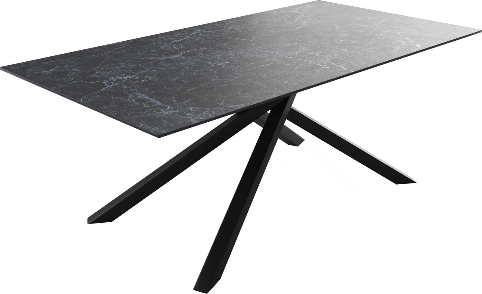DELIFE Esstisch Edge, Keramik Laminam® Nero günstig online kaufen