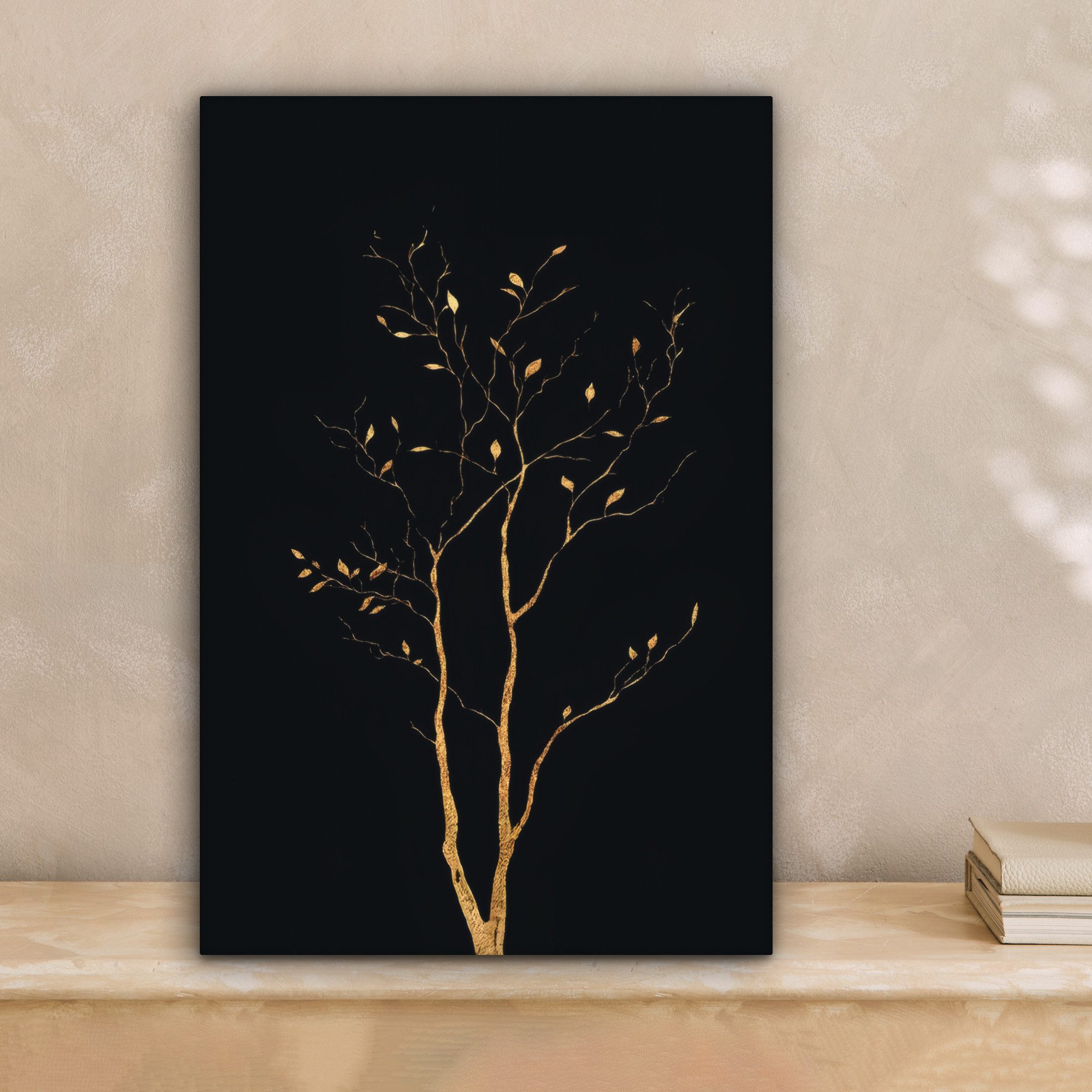 OneMillionCanvasses® Leinwandbild Äste - Blätter - günstig online kaufen