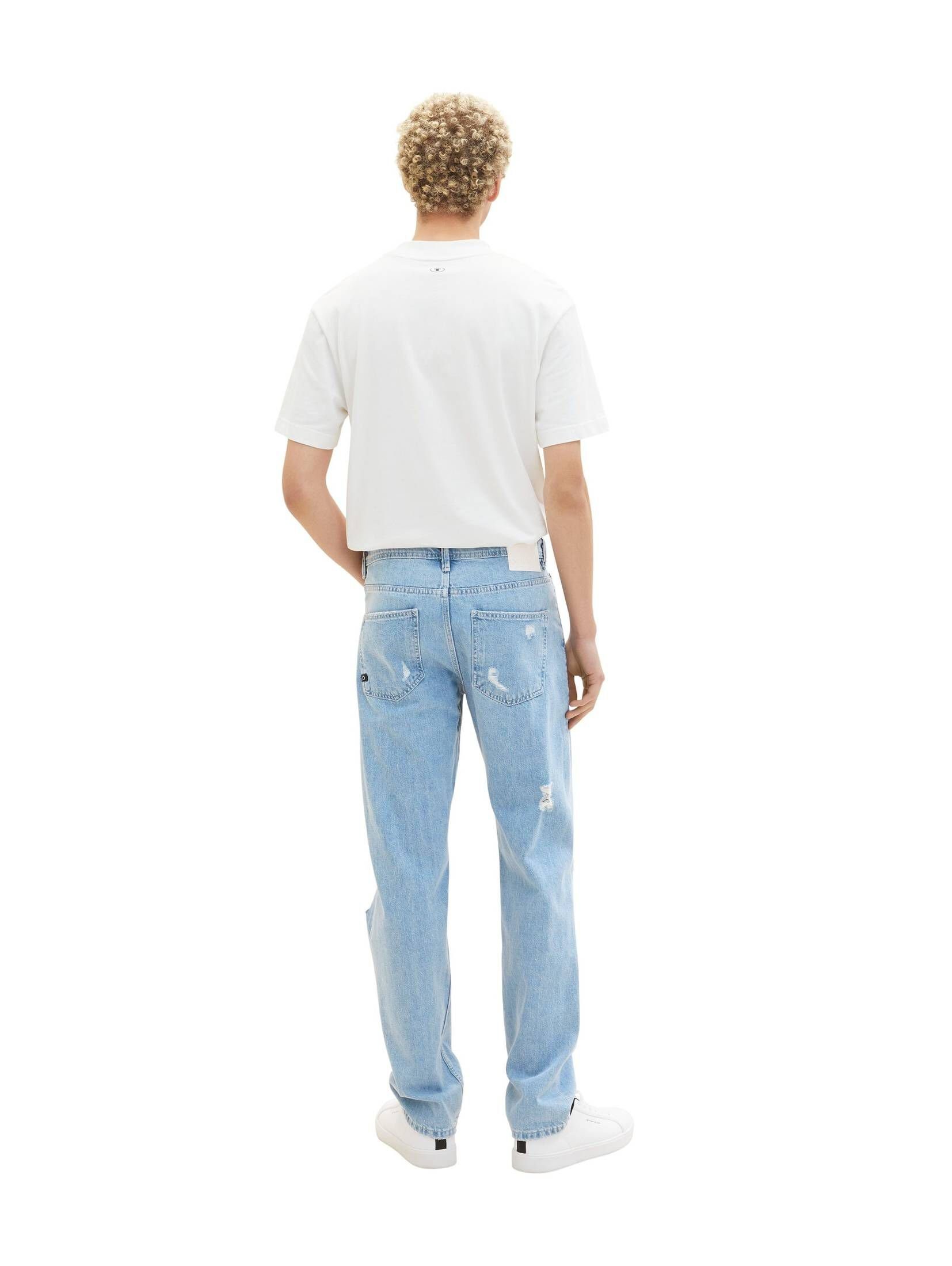 TOM TAILOR 5-Pocket-Jeans Herren (1-tlg) STRAIGHT Jeans JEANS 90s