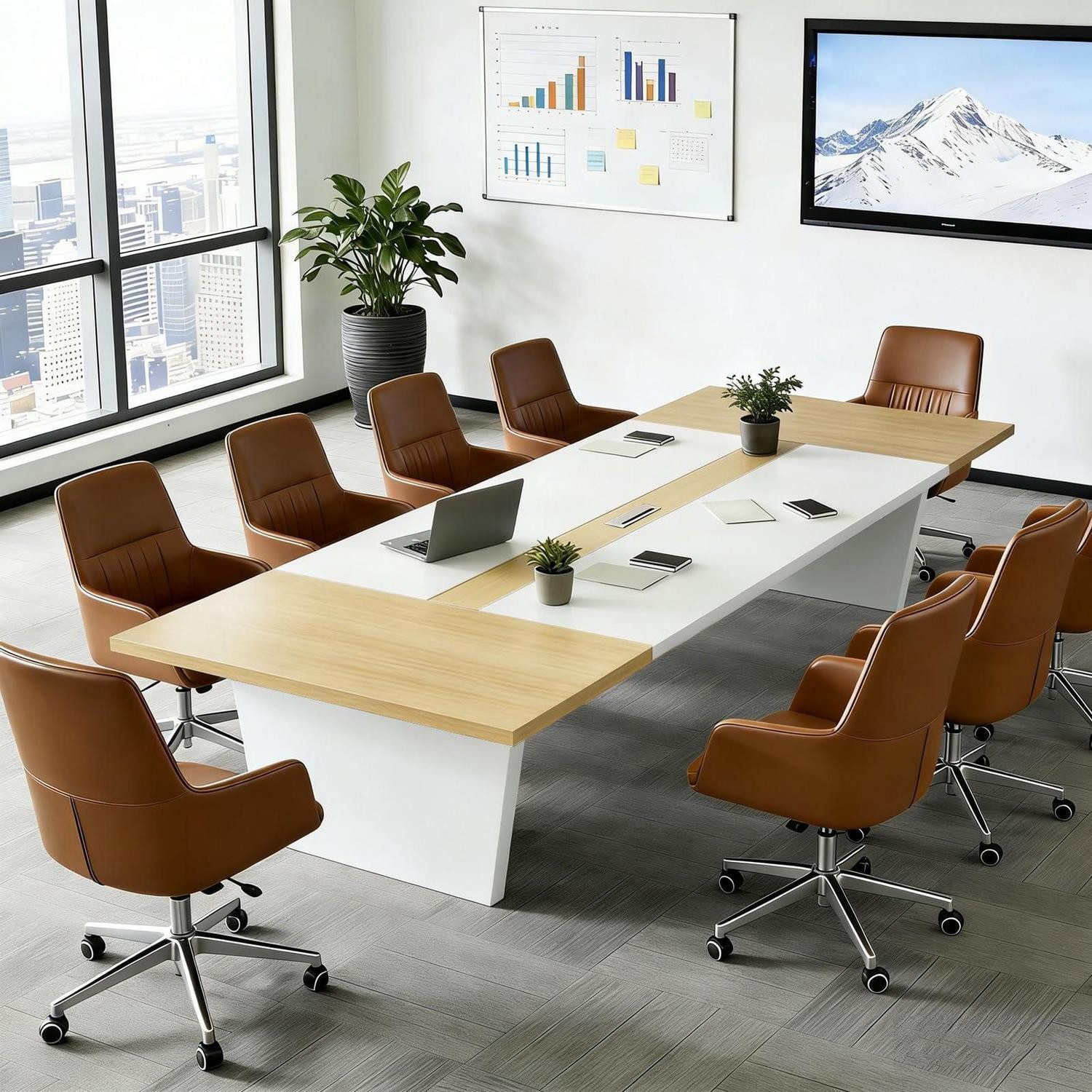 LuxusKollektion Konferenztisch Konferenztisch Büro Besprechungstisch Tischplatte 160*80*74cm G1 (1-St)