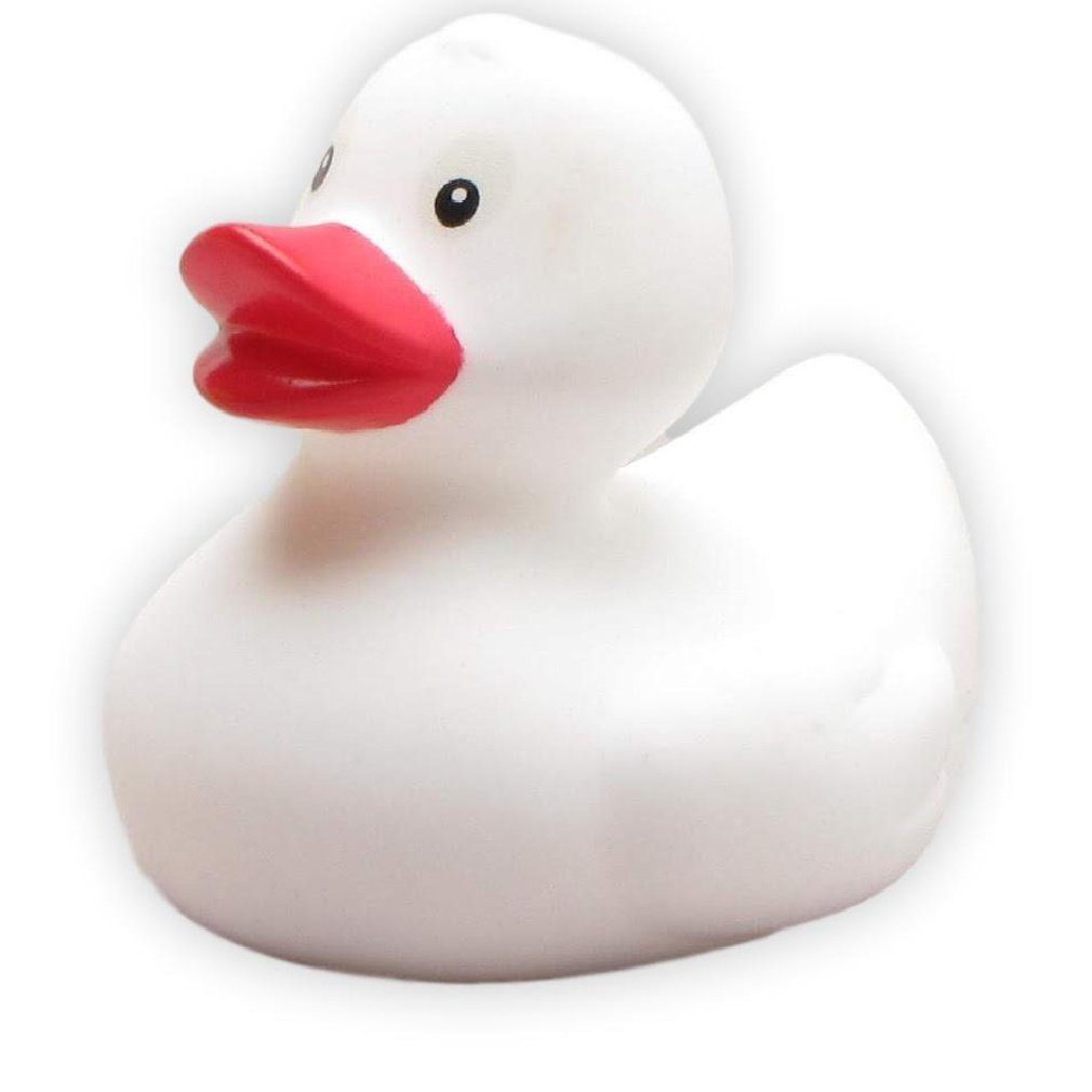 Duckshop Badespielzeug Quietscheentchen weiss Annabell - 6 cm