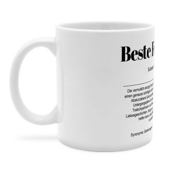 PhotoFancy Tasse mit Definition 'Beste Freundin' - Tasse mit Spruch, Definitionstasse, Tasse Standard - Weiß