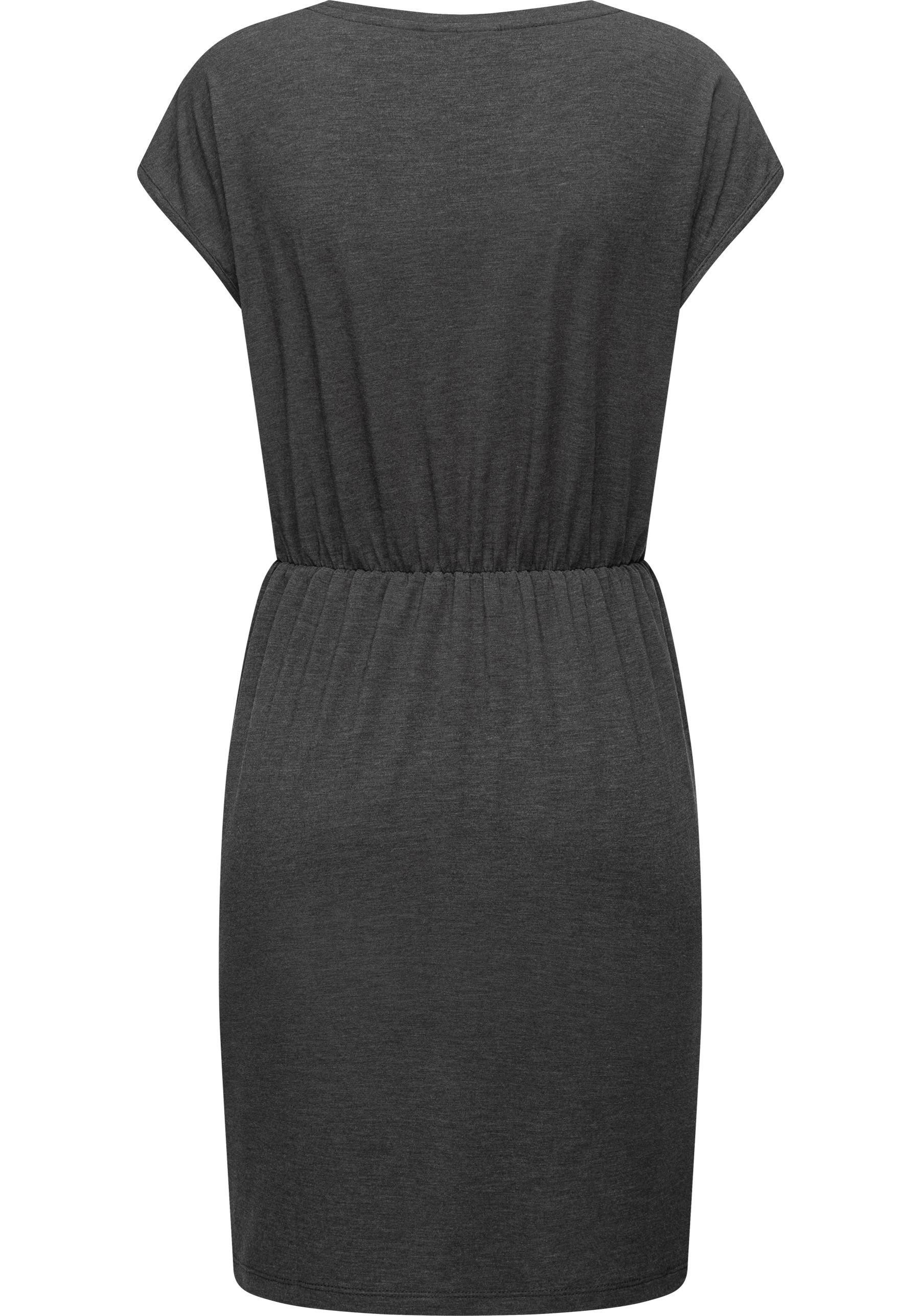 Ragwear Jerseykleid Copr Stylisches Shirtkleid mit Raffungen
