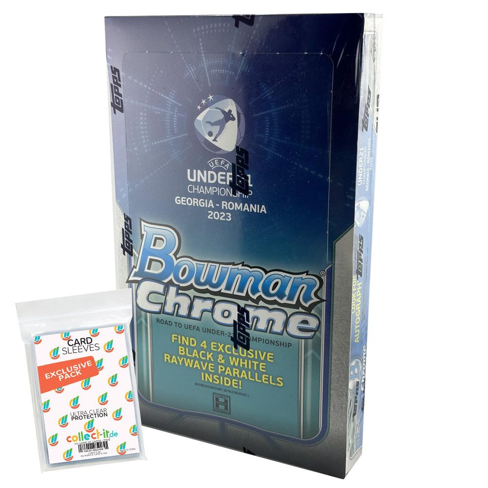 Topps Sammelkarte Road to 2023 UEFA Under-21 Euro Hobby Lite Box + Collect-it Hüllen