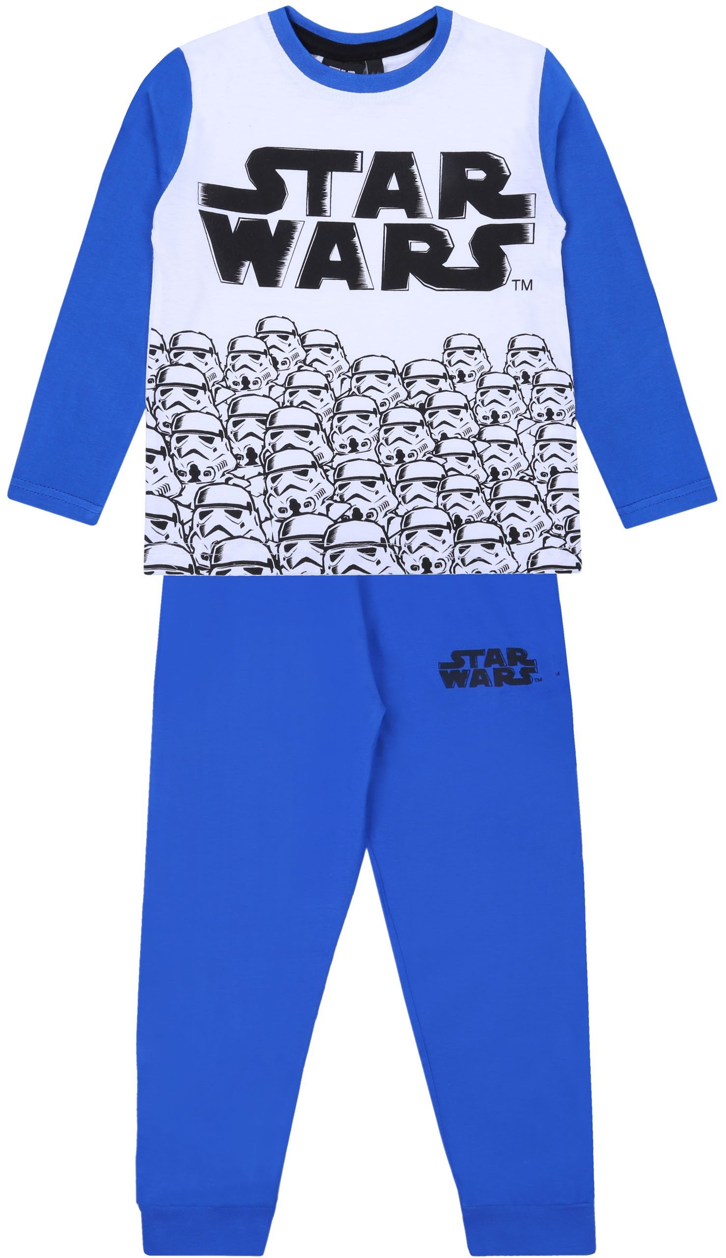 Star Wars Pyjama Blau-weißes Jungen-Pyjama Star Wars DISNEY 6 Jahre