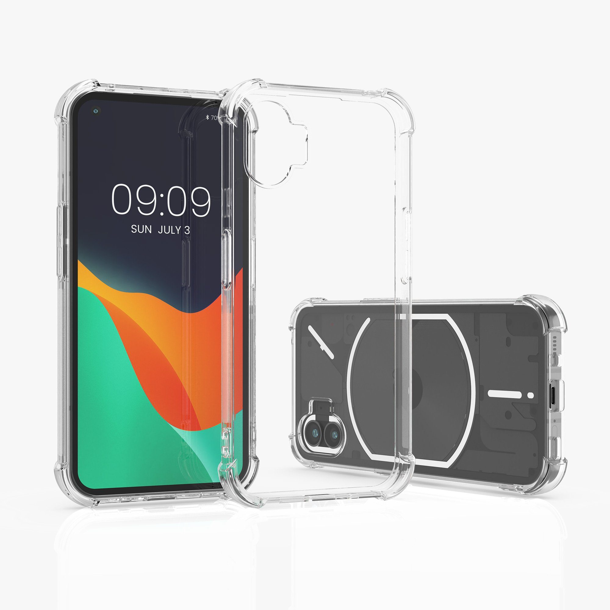 BAILI Handyhülle Für Nothing Phone 2A – Flip Case Mit Magnetverschluss, Kartenfächern Und Standfunktion, Wellenpunkt-Design