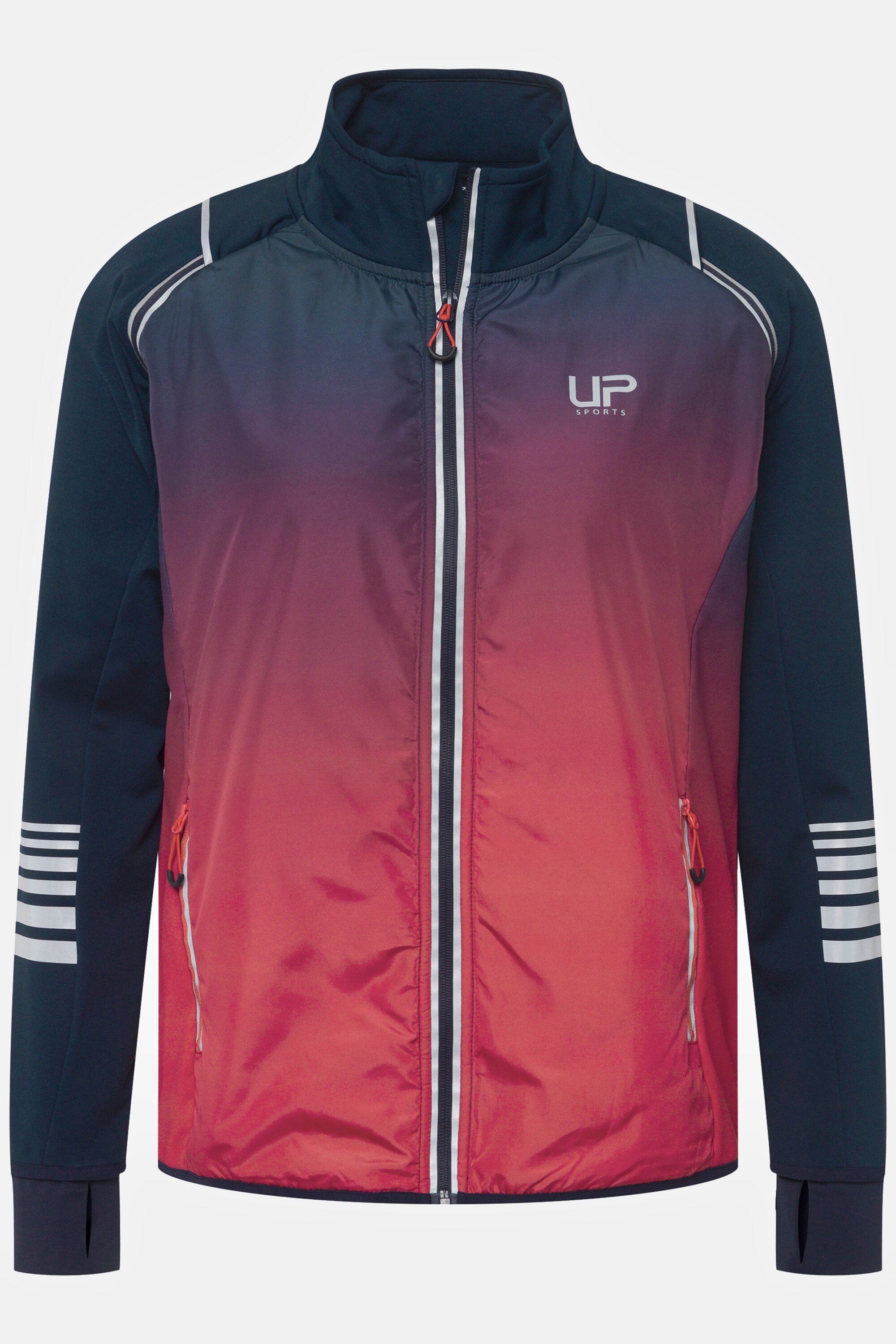 Ulla Ärmel Sweatjacke Weste Popken 2-in-1-Funktionsjacke abnehmbar marine