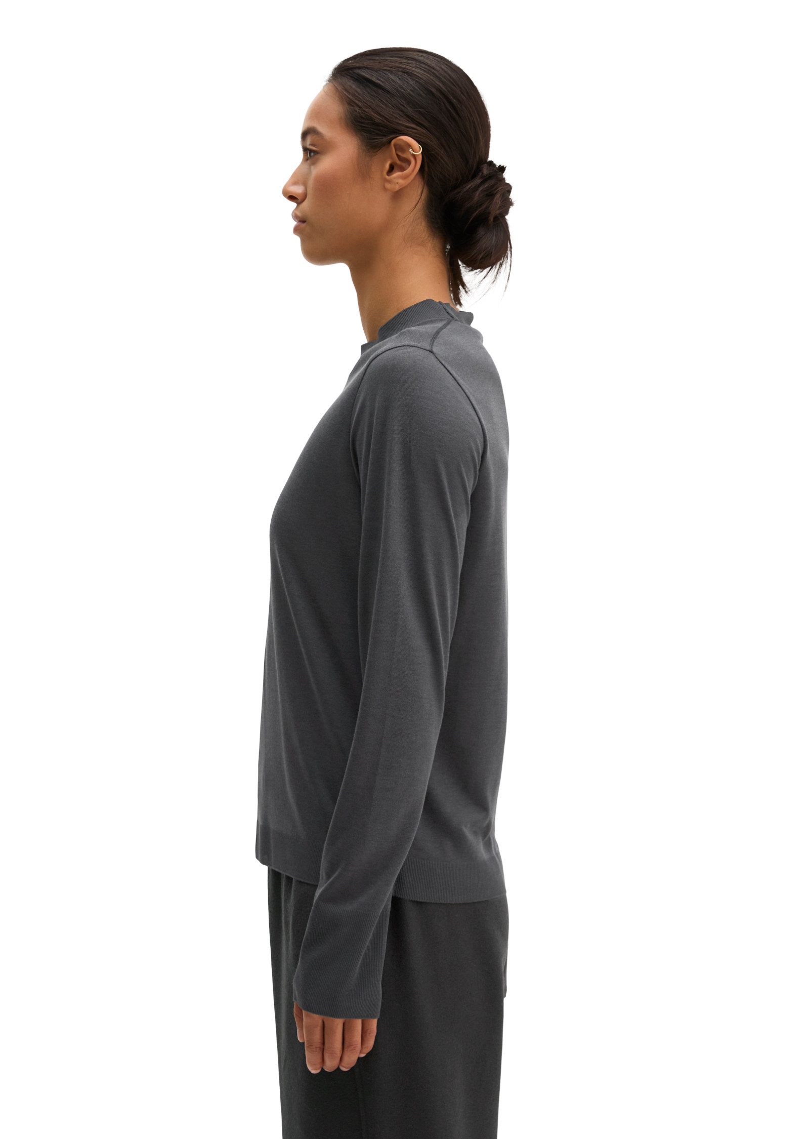 Marc O'Polo Langarmshirt aus TENCEL™ Lyocell-Baumwolle-Mix – Bild 2 von 5