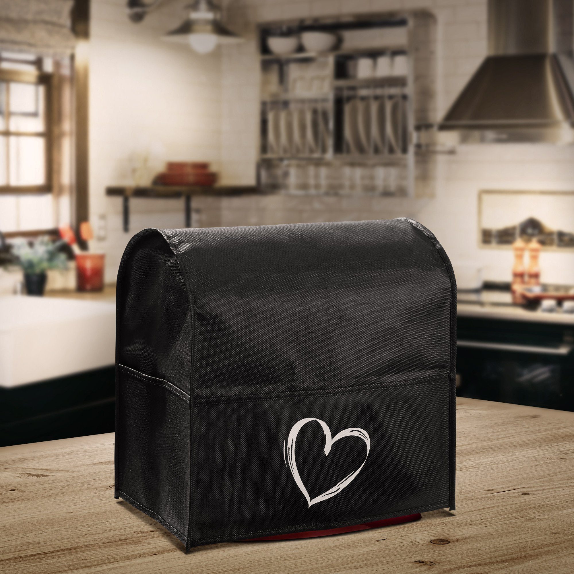 kwmobile Abdeckhaube Hülle für KitchenAid 4,3-4,8 liter, mit 3 Fächern - Küchenmaschine Staubschutz Haube