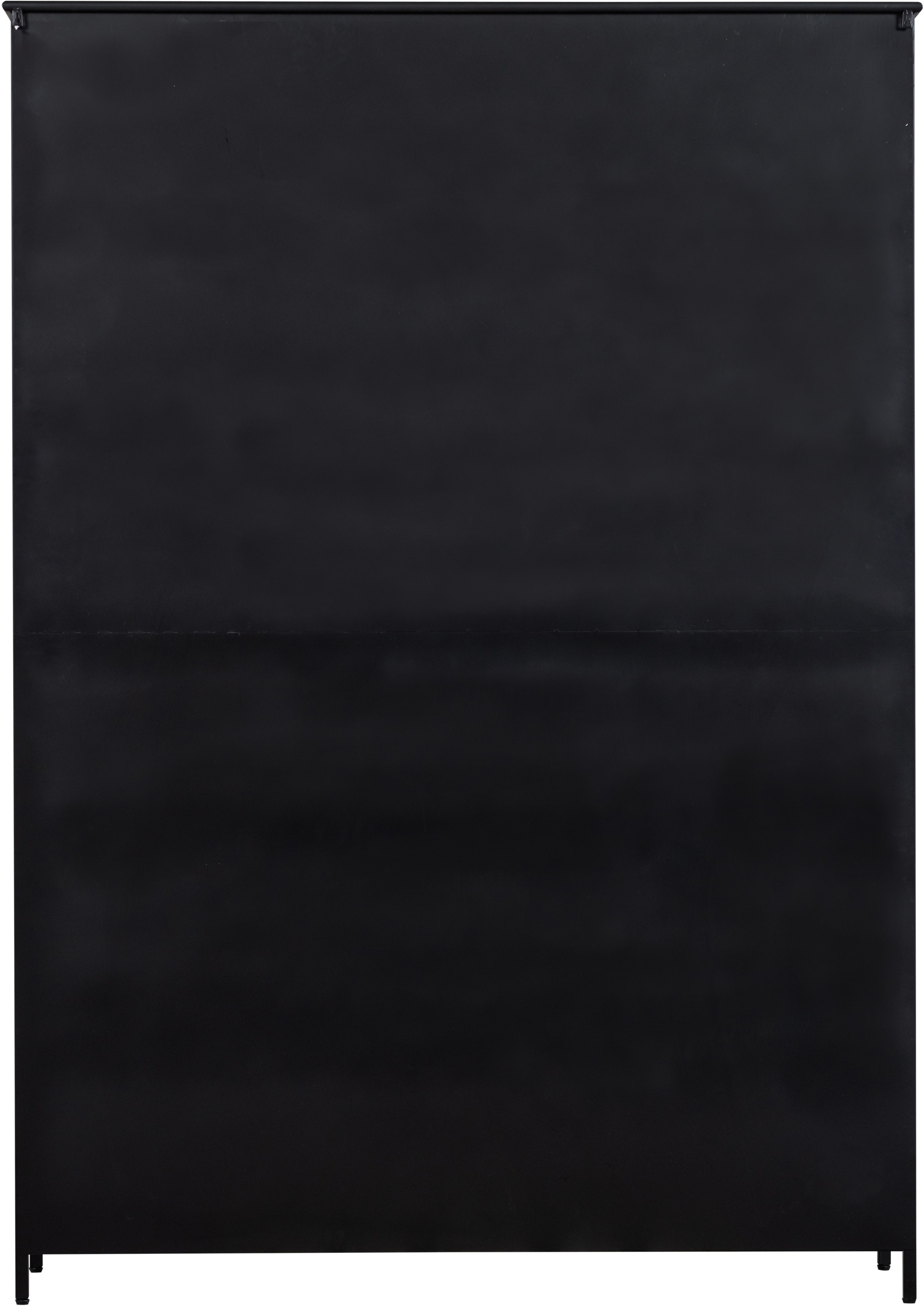 WOOOD Vitrine Exhibit Metall pulverbeschichtet mit Glastüren H 200 x B 140 x D 42 cm Tragkraft 20 kg pro Boden, einfach zu montierbar, pfleigleicht – Bild 5 von 5