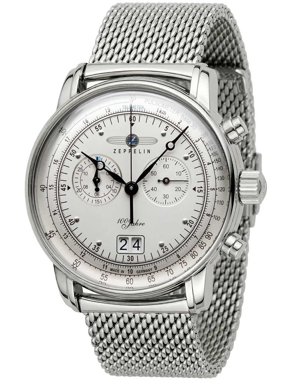 ZEPPELIN Quarzuhr Zeppelin 7690M-1 Big-Date Chronograph 100 Jahre Herrenuhr günstig online kaufen