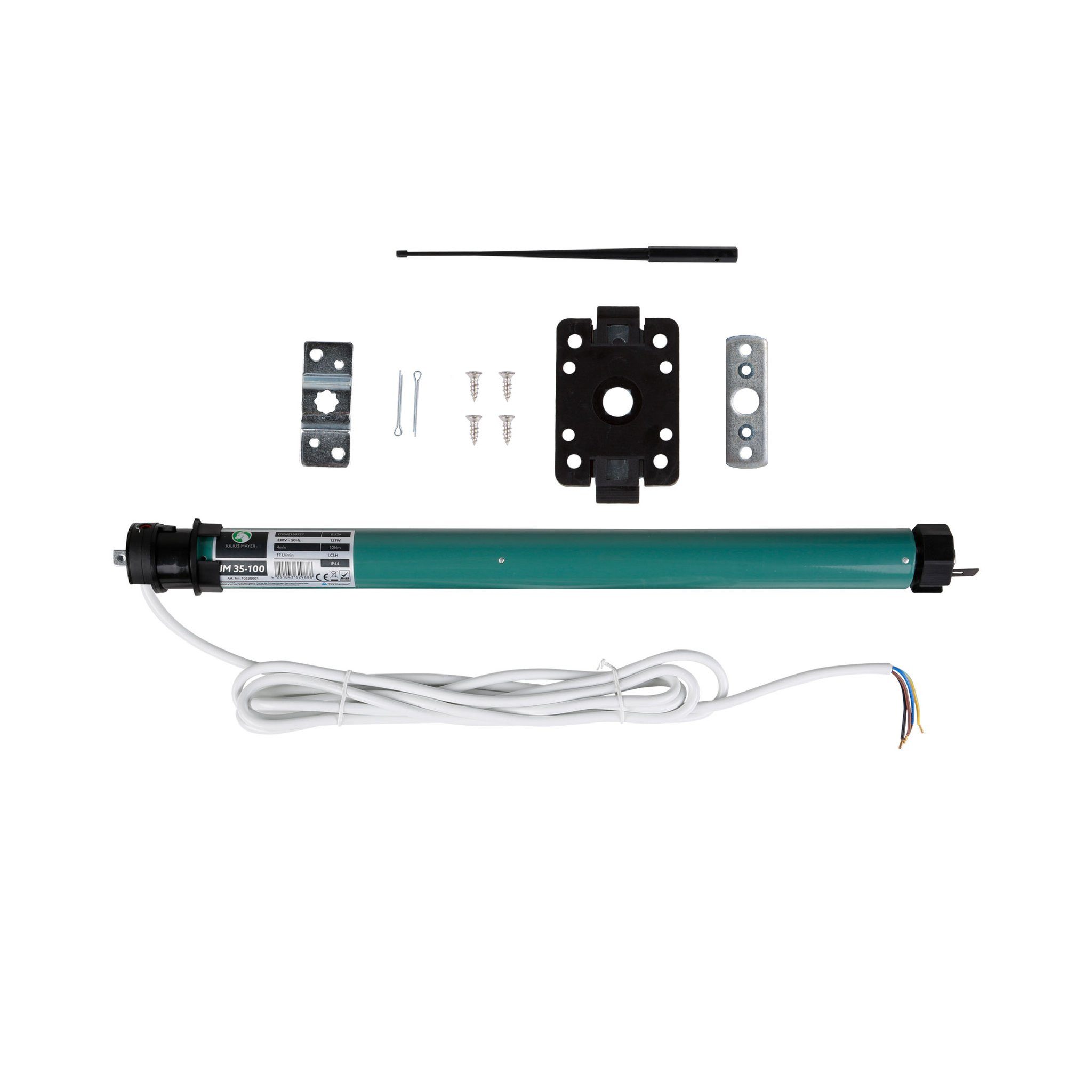 Julius Mayer Rollladenmotor Rollladenmotor JM, JM35-100 (10 Nm / SW40), (Packung, 1 St), 40 mm, 10 Nm