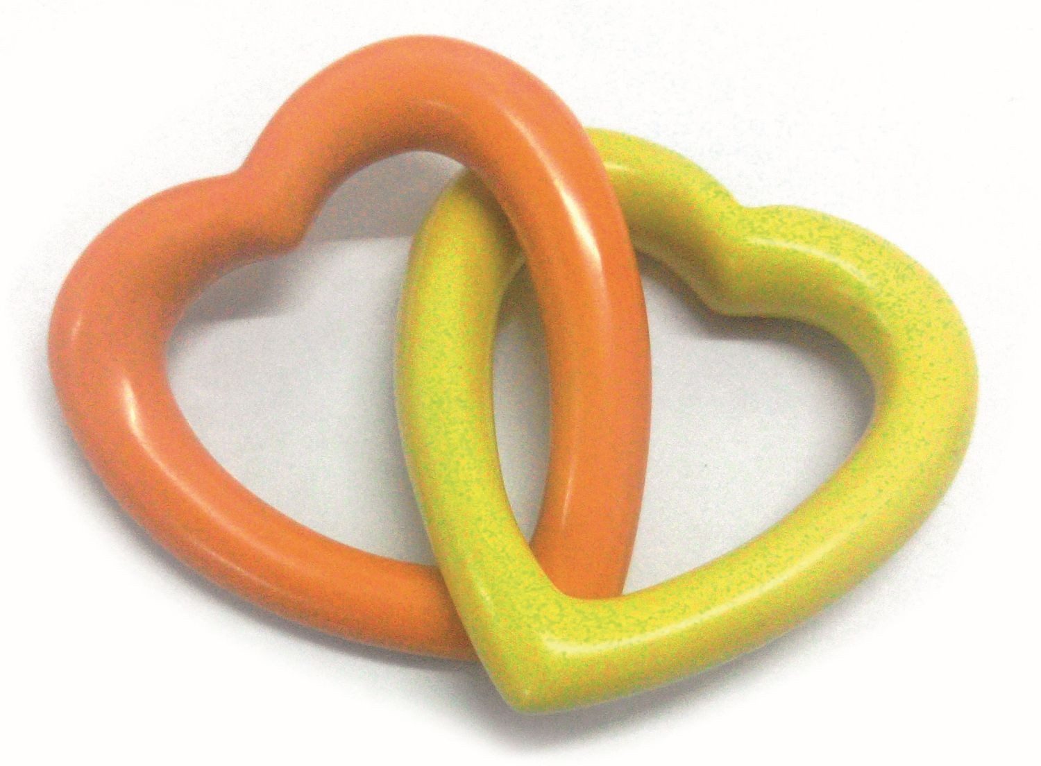 El Puente Dekofigur Verschlungene Herzen, Handmade, Fair Trade