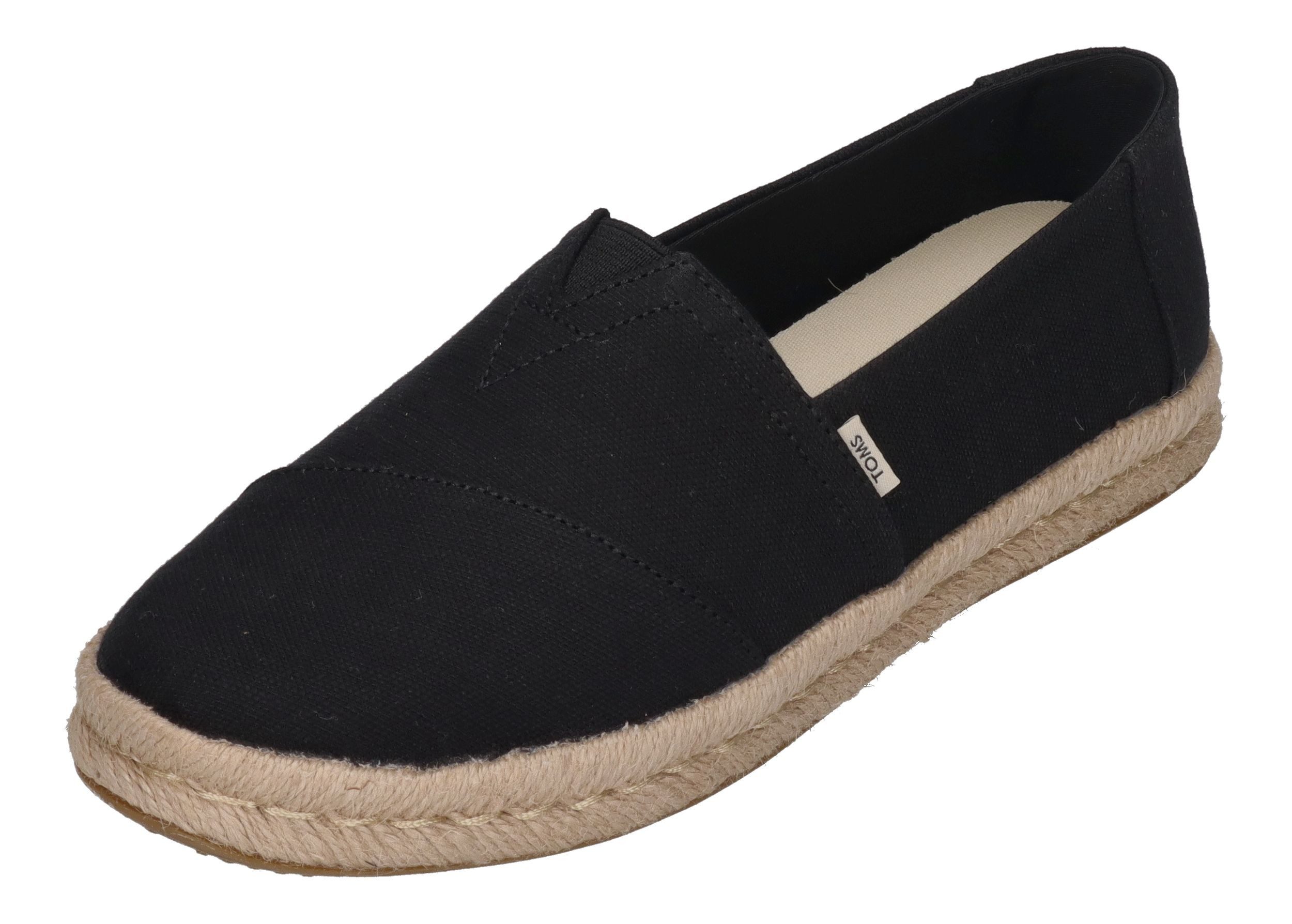 TOMS ALPARGATA ROPE 2.0 Espadrille Black