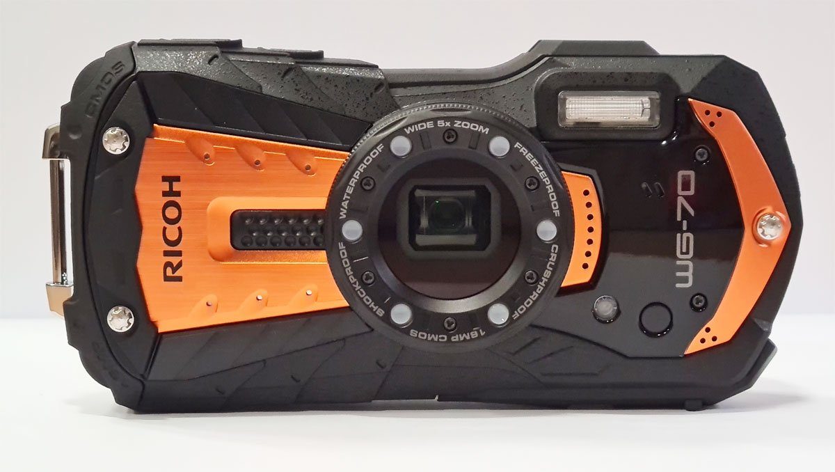 Ricoh WG-70 orange Digitalkamera Kompaktkamera